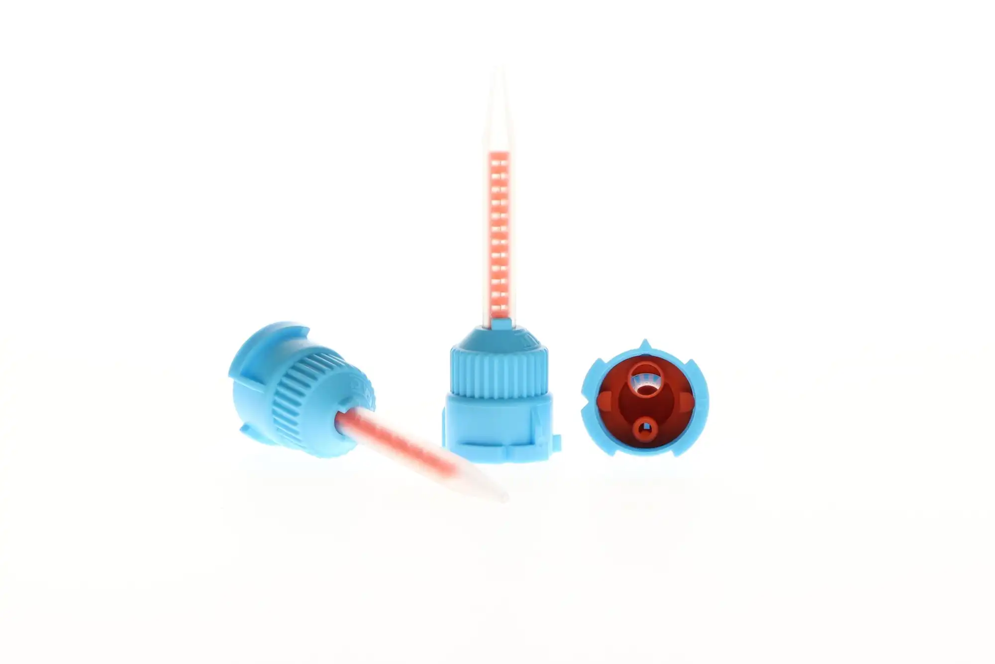 MIMIC C&B T-Style Mixing Tips, Blue/Orange, 4:1, 50/Pk, MTL-T thumbnail 2