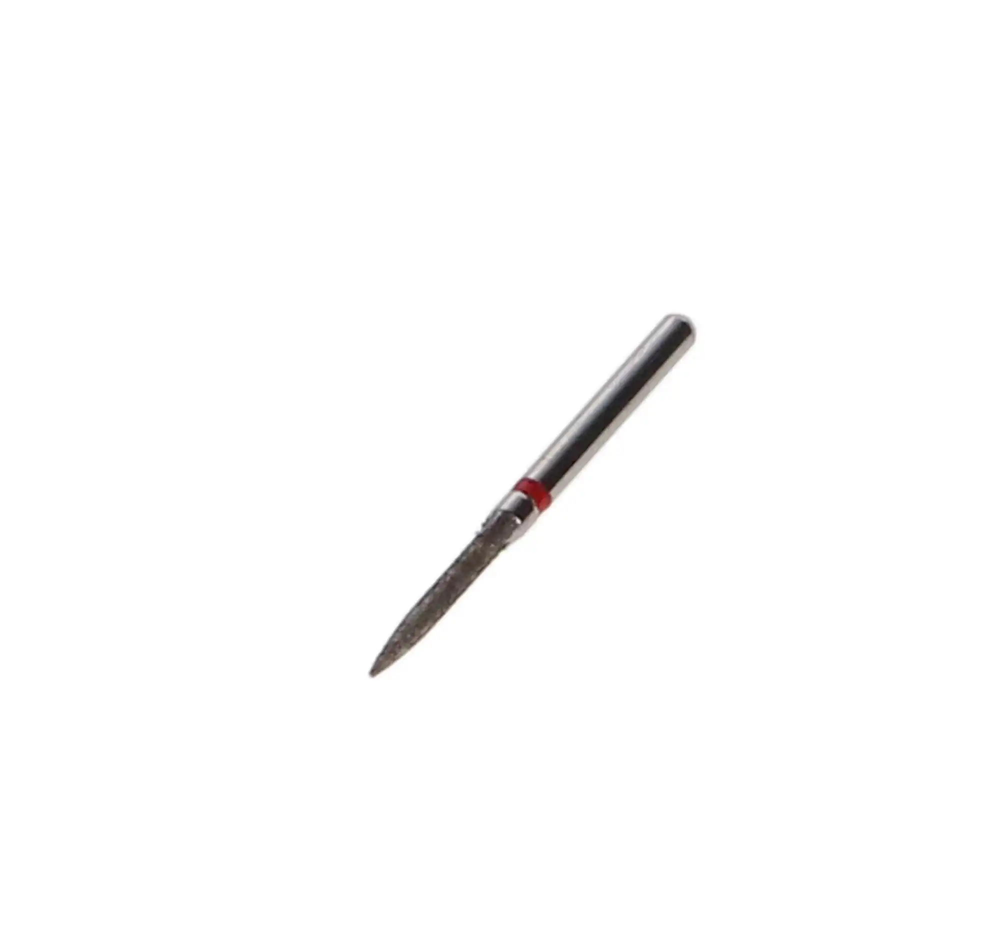 Sabur Diamond Bur, FG, Flame, Fine Grit, Red Ring, 1.2 mm, 861-012F, 10/Pk, DB-861-012F thumbnail 2