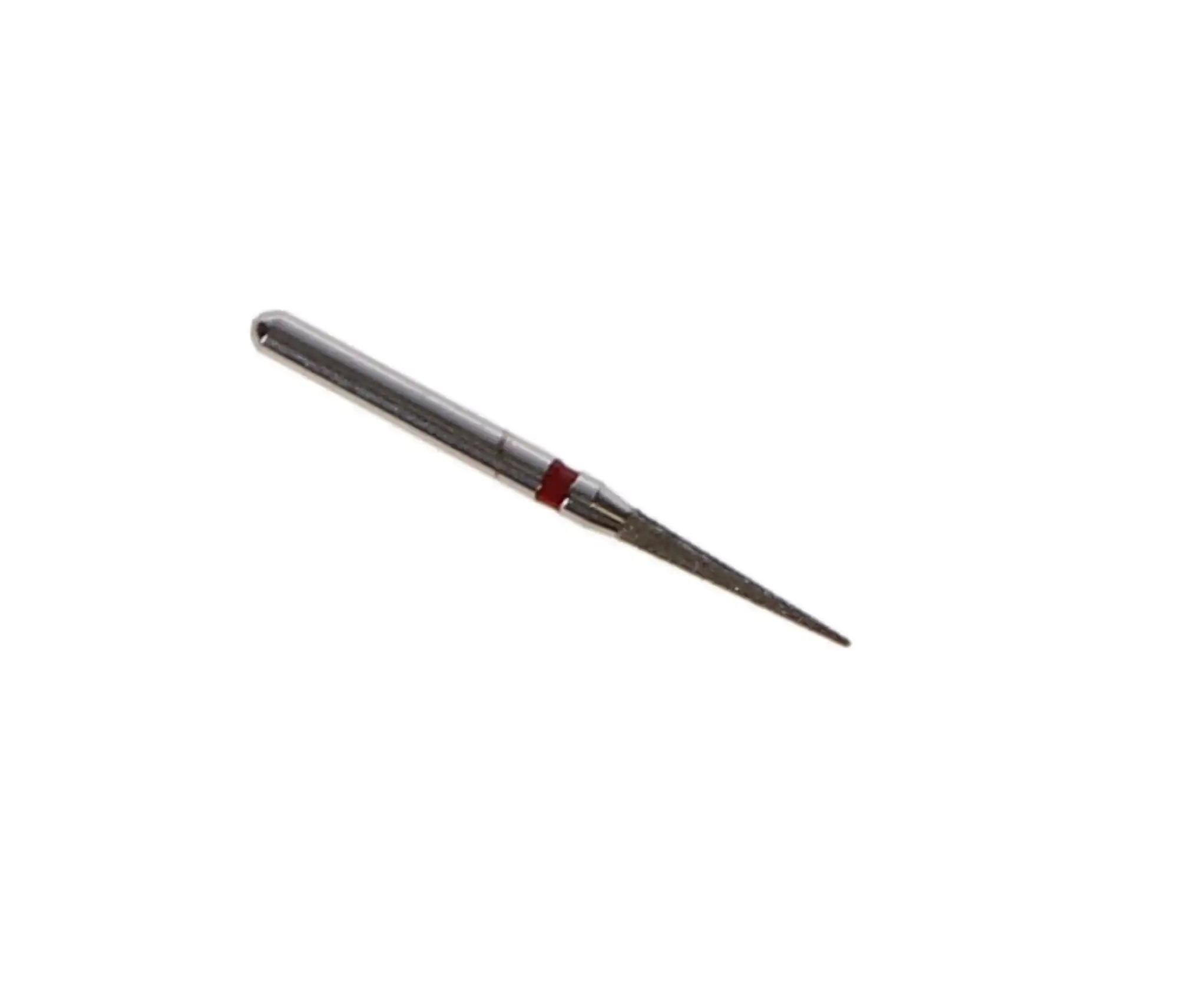 Sabur Diamond Bur, FG, Needle, Fine Grit, Red Ring, 1.2 mm, 858-012F, 10/Pk, DB-858-012F thumbnail 2