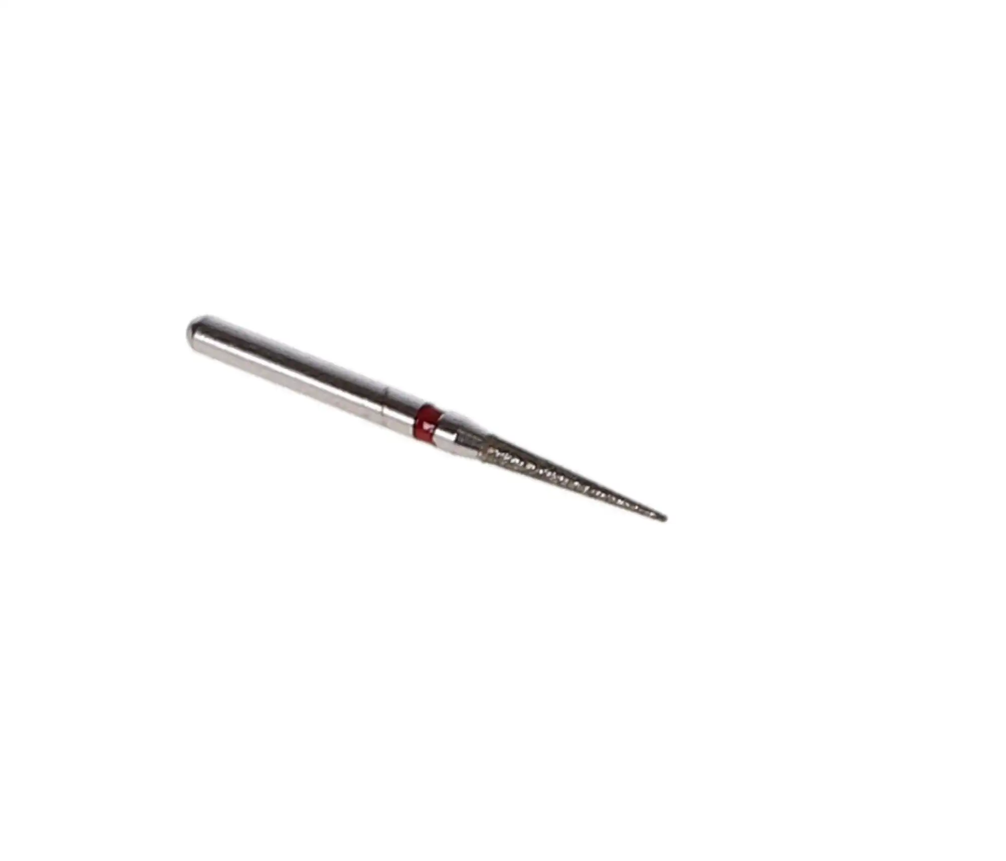 Sabur Diamond Bur, FG, Needle, Fine Grit, Red Ring, 1.2 mm, 858-012F, 10/Pk, DB-858-012F thumbnail 3