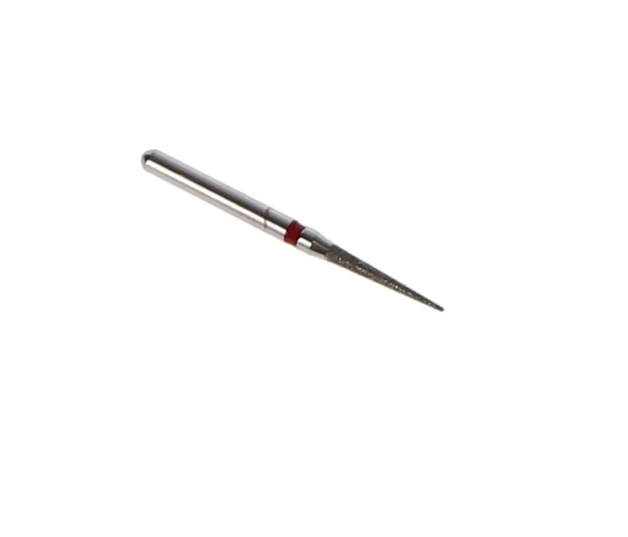 Sabur Diamond Bur, FG, Needle, Fine Grit, Red Ring, 1.2 mm, 858-012F, 10/Pk, DB-858-012F thumbnail 4