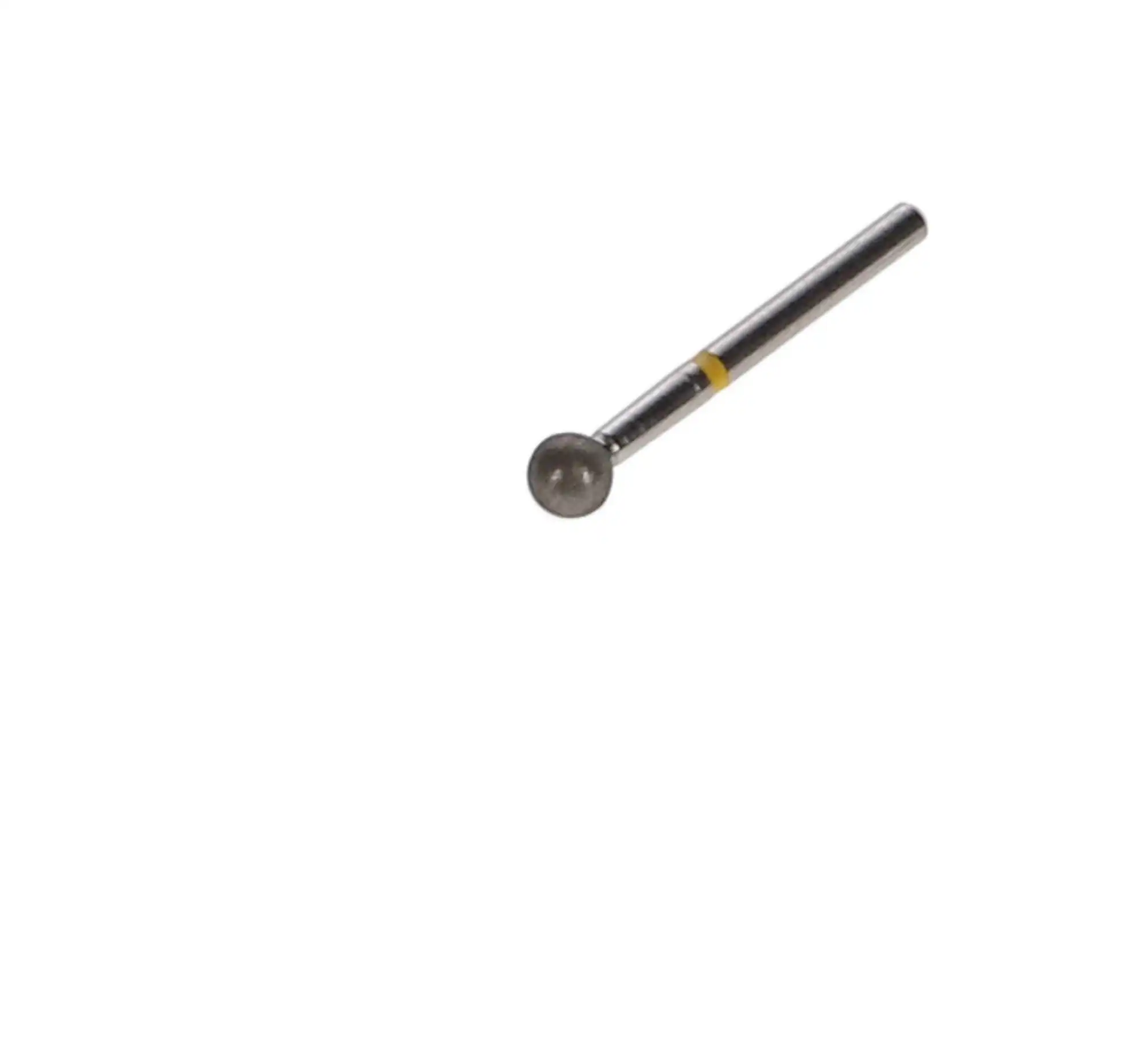 Sabur Diamond Bur, FG, Round, Super Fine, Yellow, 3.2 mm, 801-032SF, 10/Pk, DB-801-032SF thumbnail 2