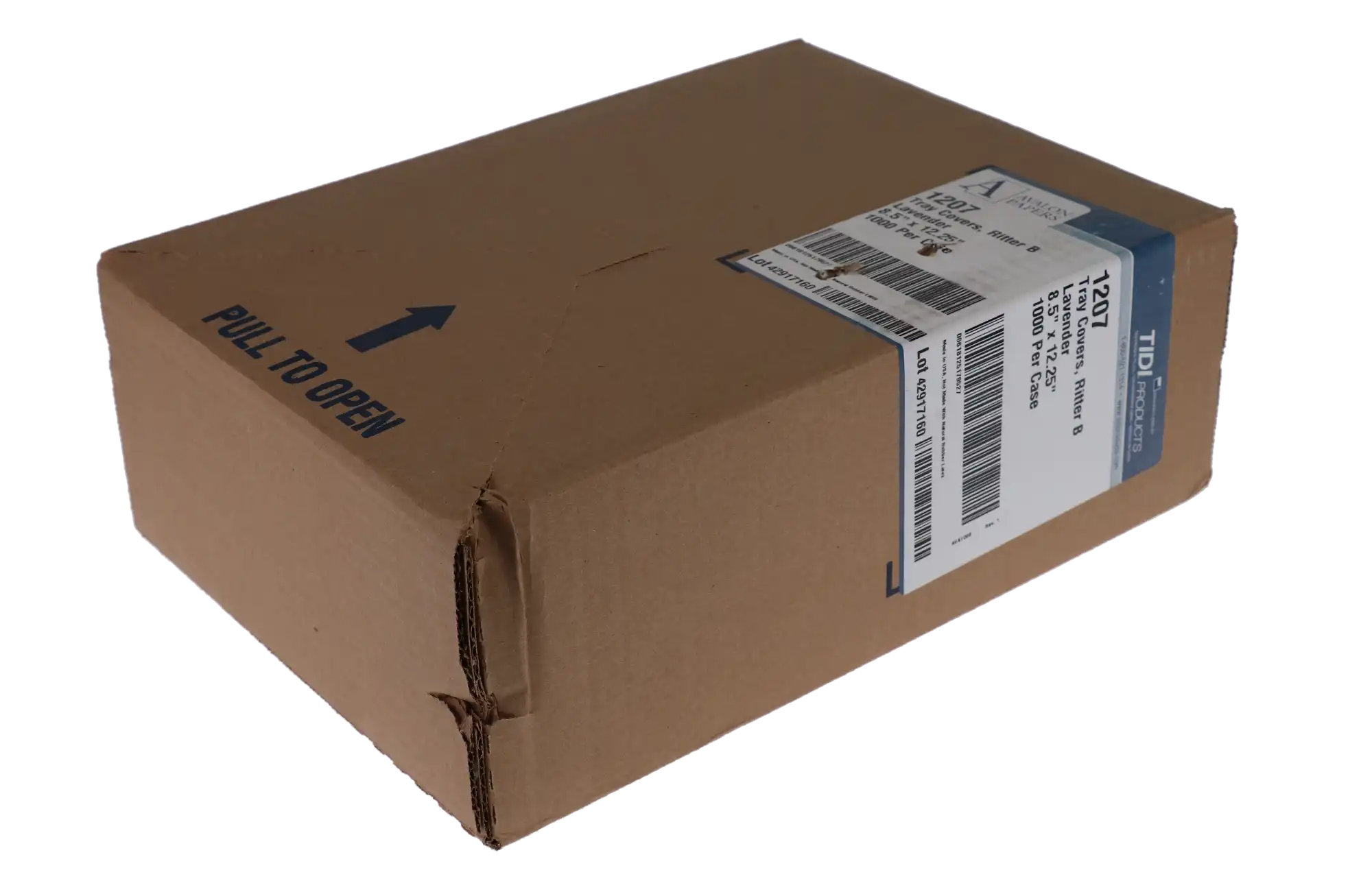Disposable Paper Tray Covers, Ritter #B, 8.5" x 12.25", Lavender, 1000/Pk, PTC-L thumbnail 5