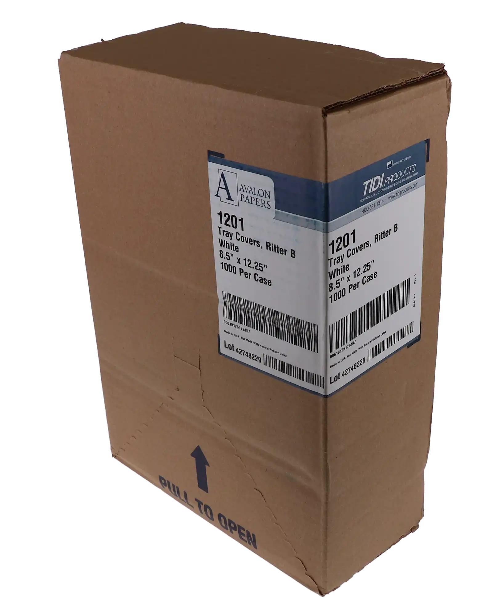 Disposable Paper Tray Covers, Ritter #B, 8.5" x 12.25", White, 1000/Pk, PTC-W thumbnail 4