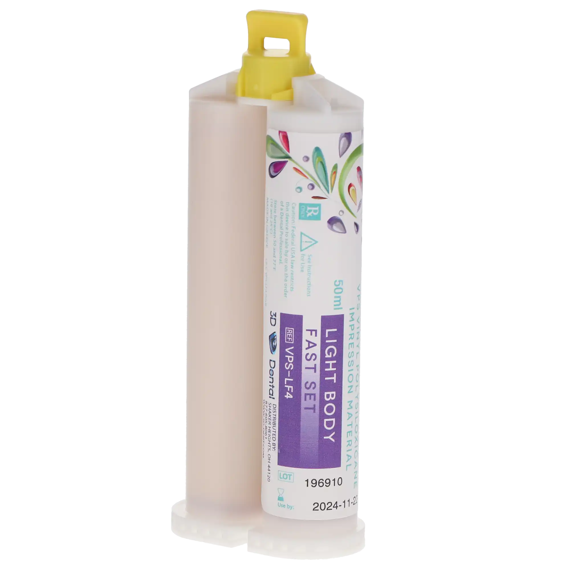 Mimic VPS Impression Material, Light Body, Fast Set, 50 ml Cartridges, 4/Pk, VPS-LF-4 thumbnail 2