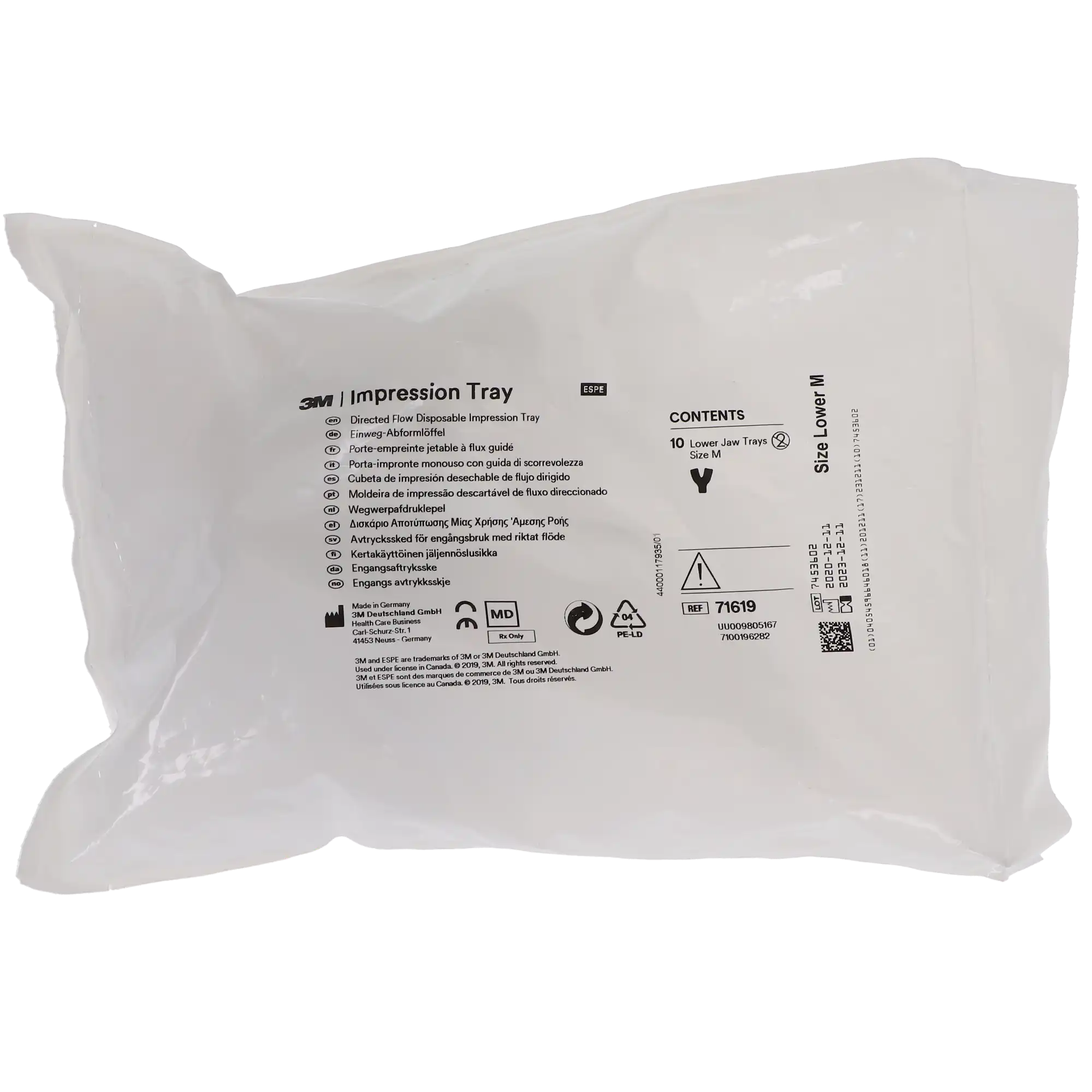 3M Directed Flow Disposable Impression Tray, Medium Lower, Refill, 10/Pk, 71619 thumbnail 5