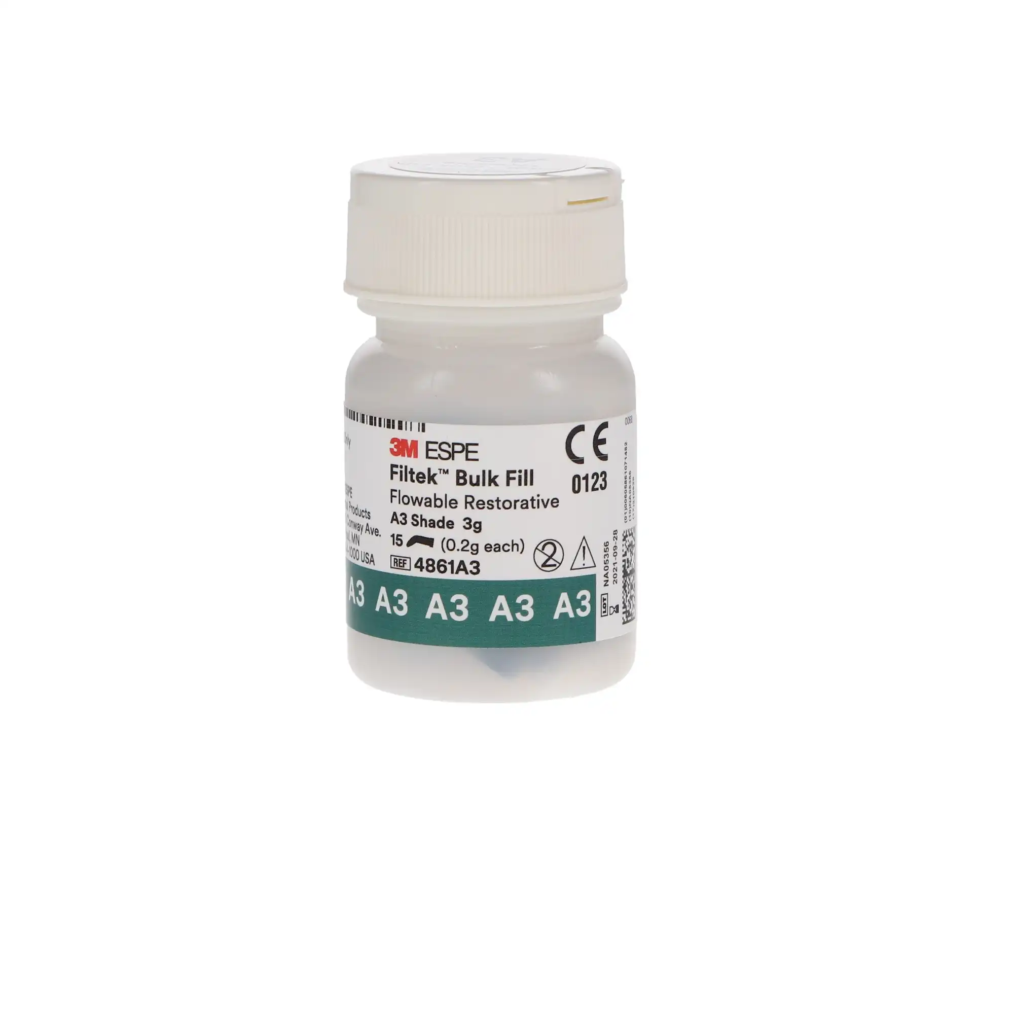 3M Filtek Bulk Fill Flowable Restorative Capsules, Shade A3, 0.2 g, 15/Pkg, 4861A3 thumbnail 9
