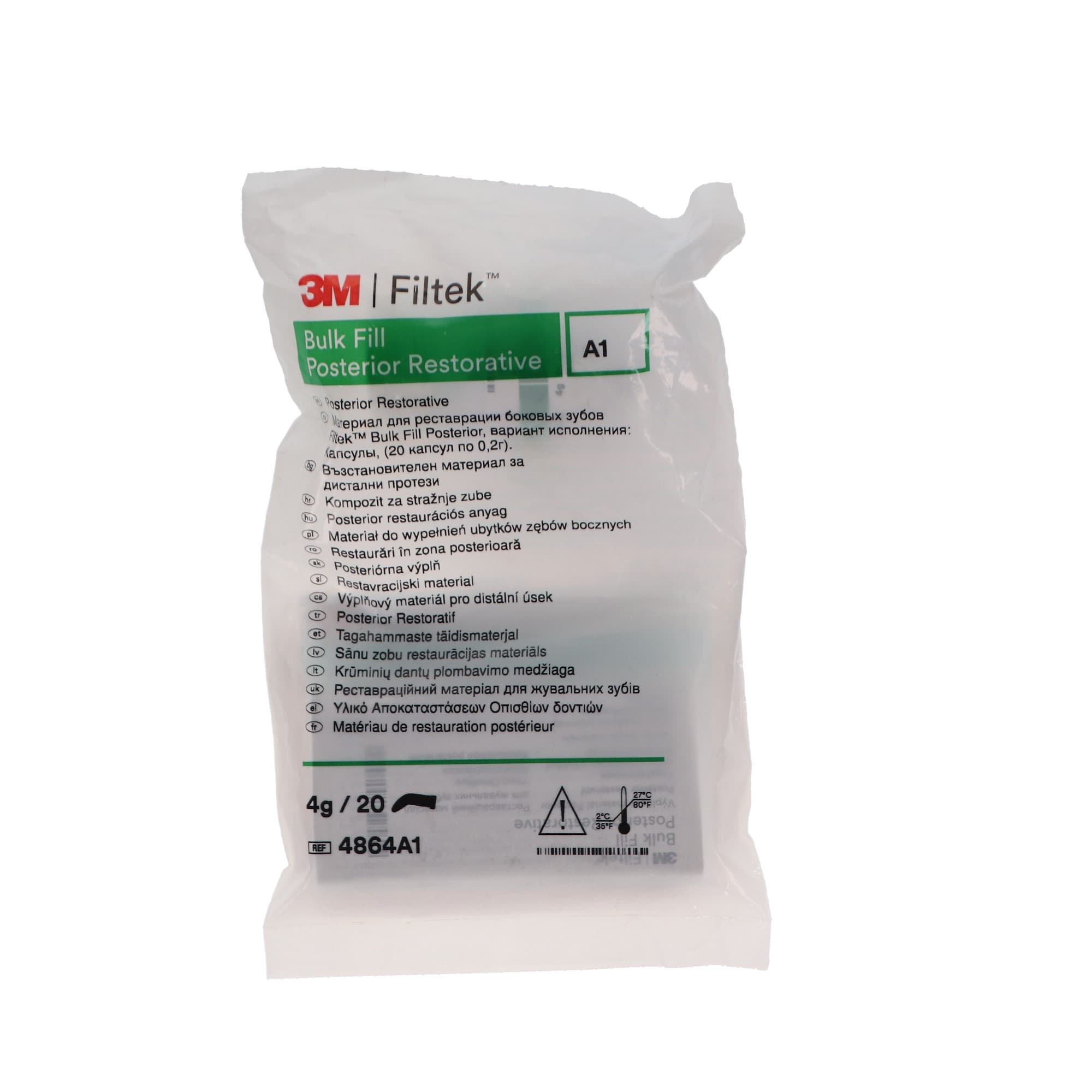 3M Filtek Bulk Fill Posterior Restorative, Capsules, 0.2 g, Shade A1, 20/Pk thumbnail 4