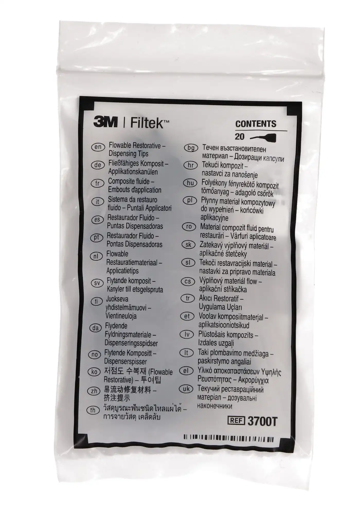 Filtek Flowable Dispensing Tips, 20 Gauge, Bent, Single-Use, Gray, 20/Pk, 3700T thumbnail 6