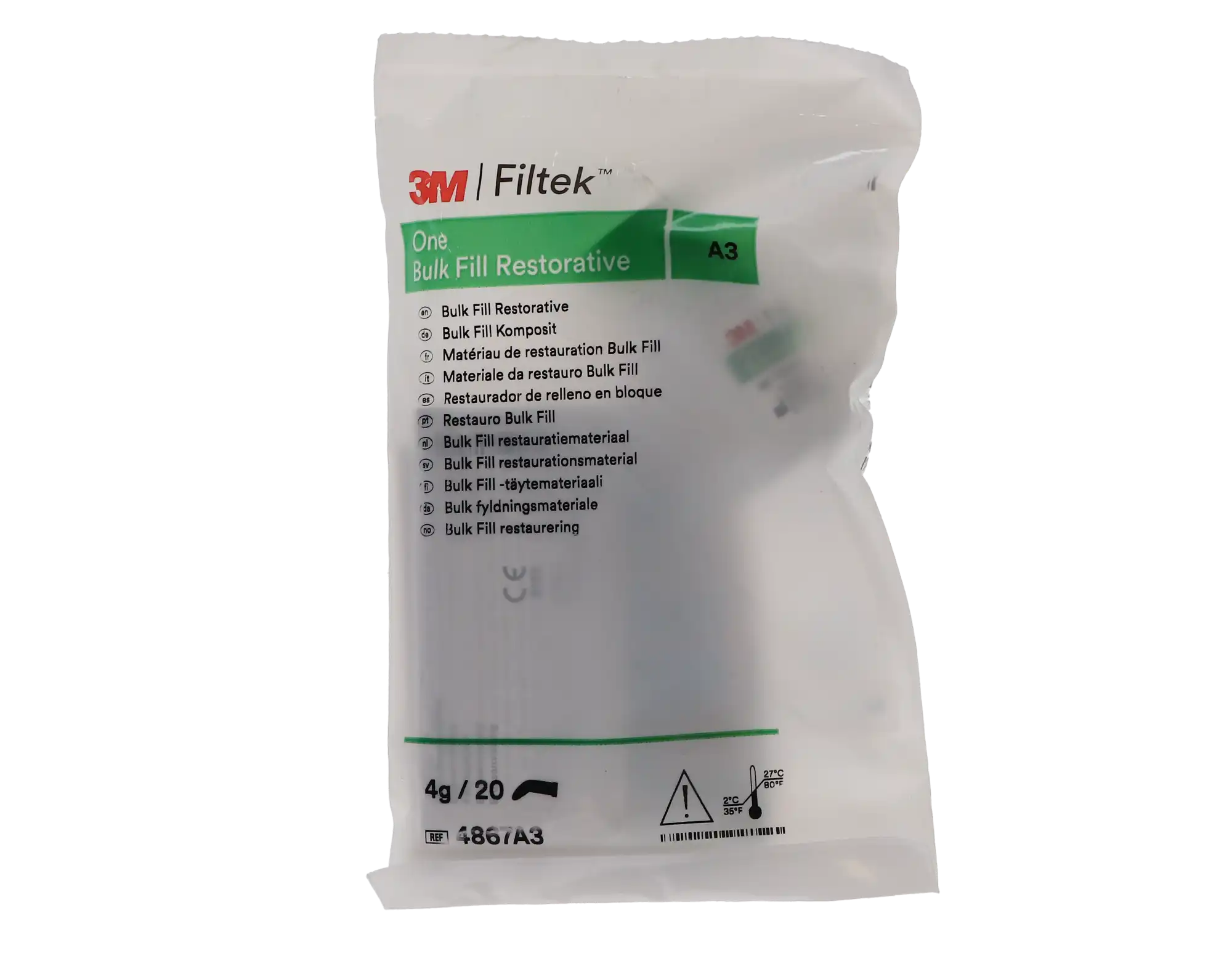 3M Filtek One Bulk Fill Restorative, Capsule Refill, Shade A3, 0.2 g, 20/Box, 4867A3 thumbnail 8