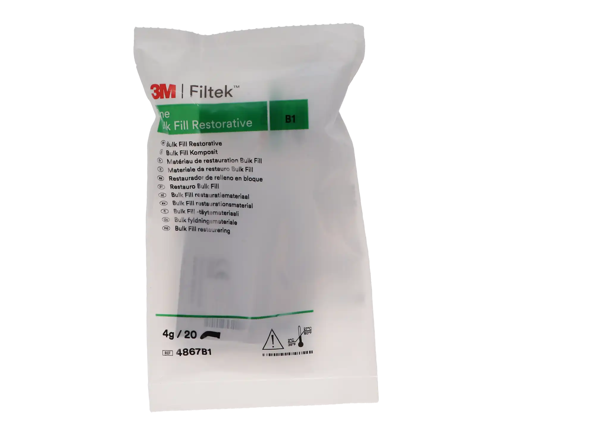 3M Filtek One Bulk Fill Restorative Capsules, Shade B1, 0.2 g, 20/Pk, 4867B1 thumbnail 10