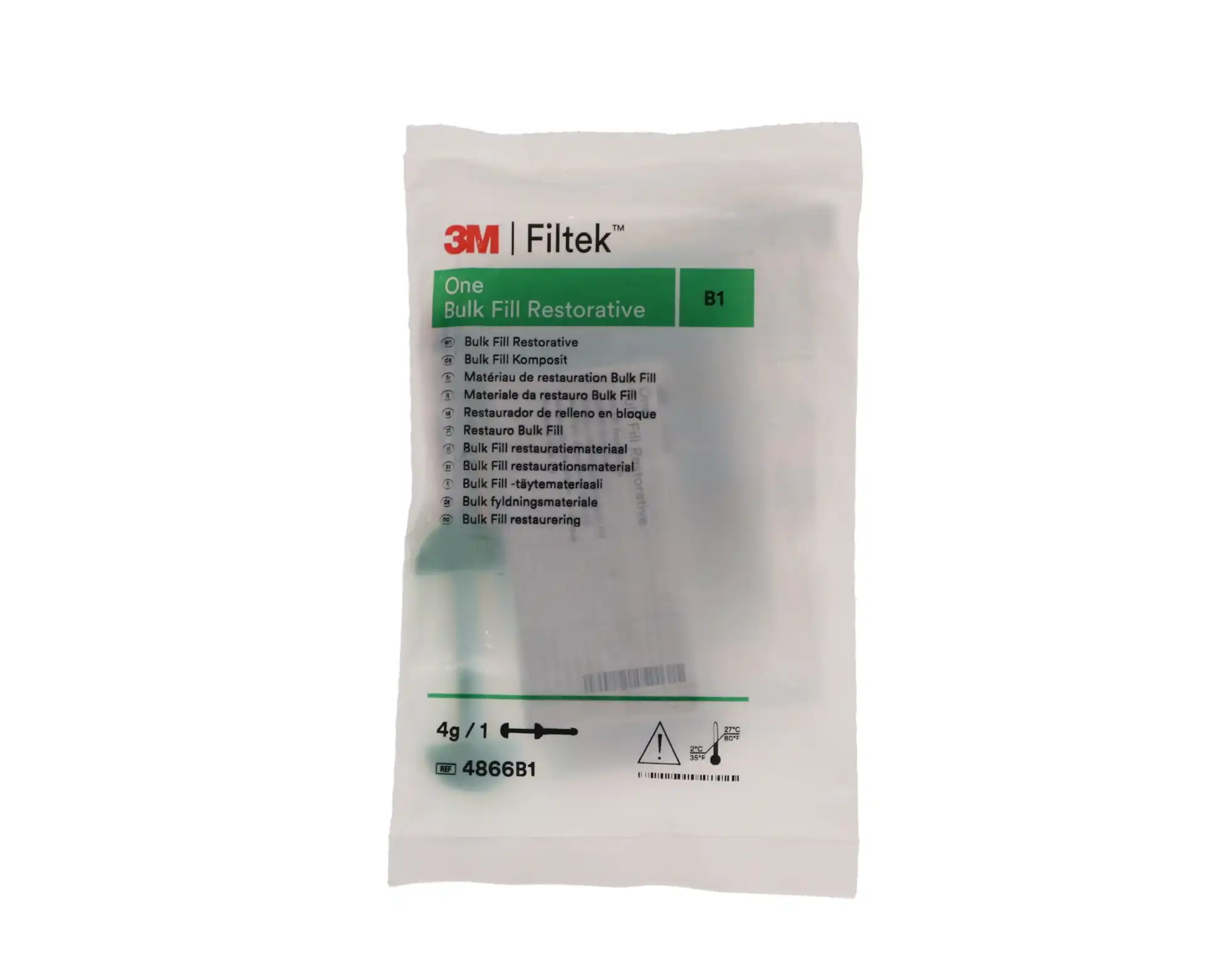 3M Filtek One Bulk Fill Restorative Syringe Refill, 4g, Shade B1, 4866B1 thumbnail 8