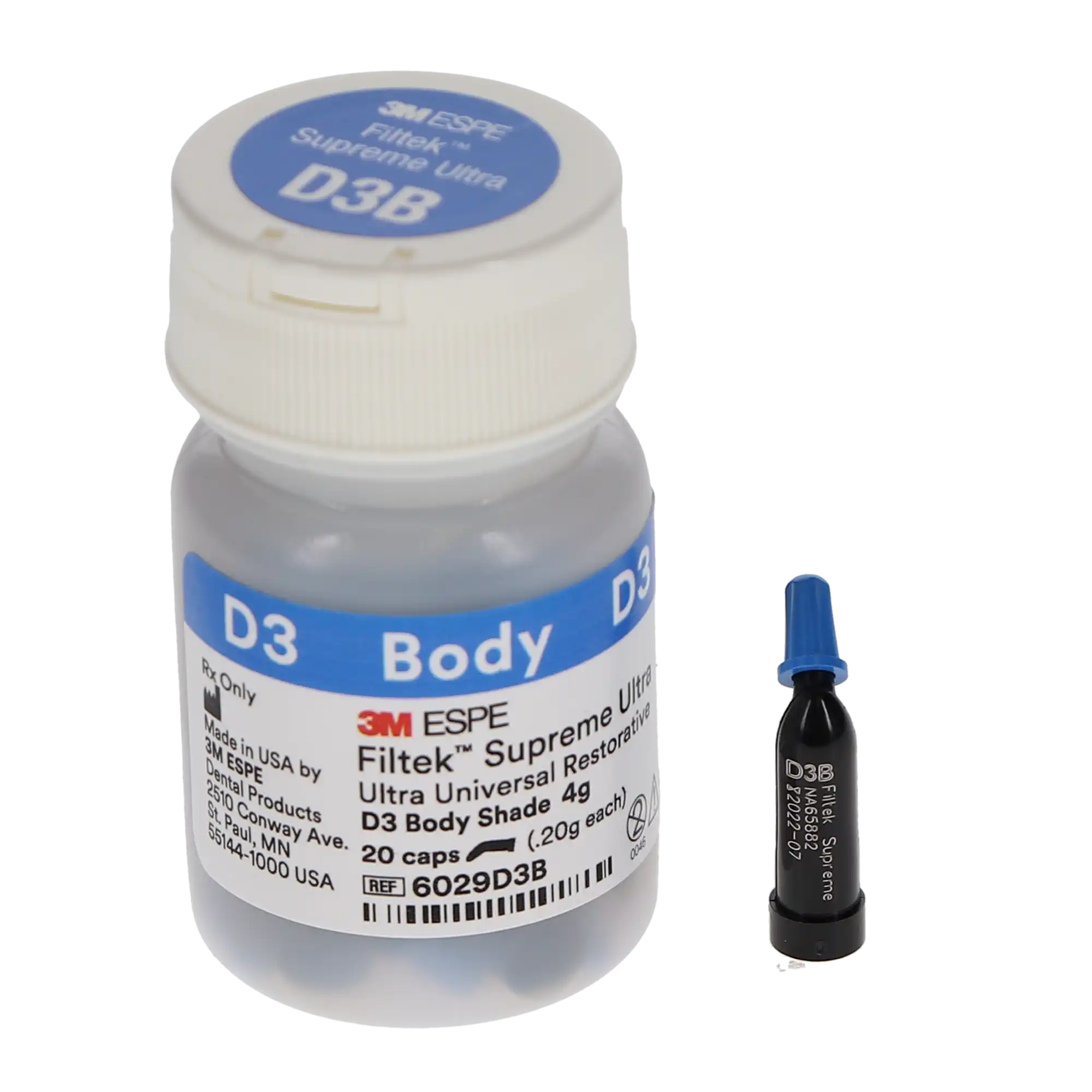 3M Filtek Supreme Ultra Universal Restorative, D3 Body Shade, 0.2 g Capsules, 20/Pack, 6029D3B thumbnail 9