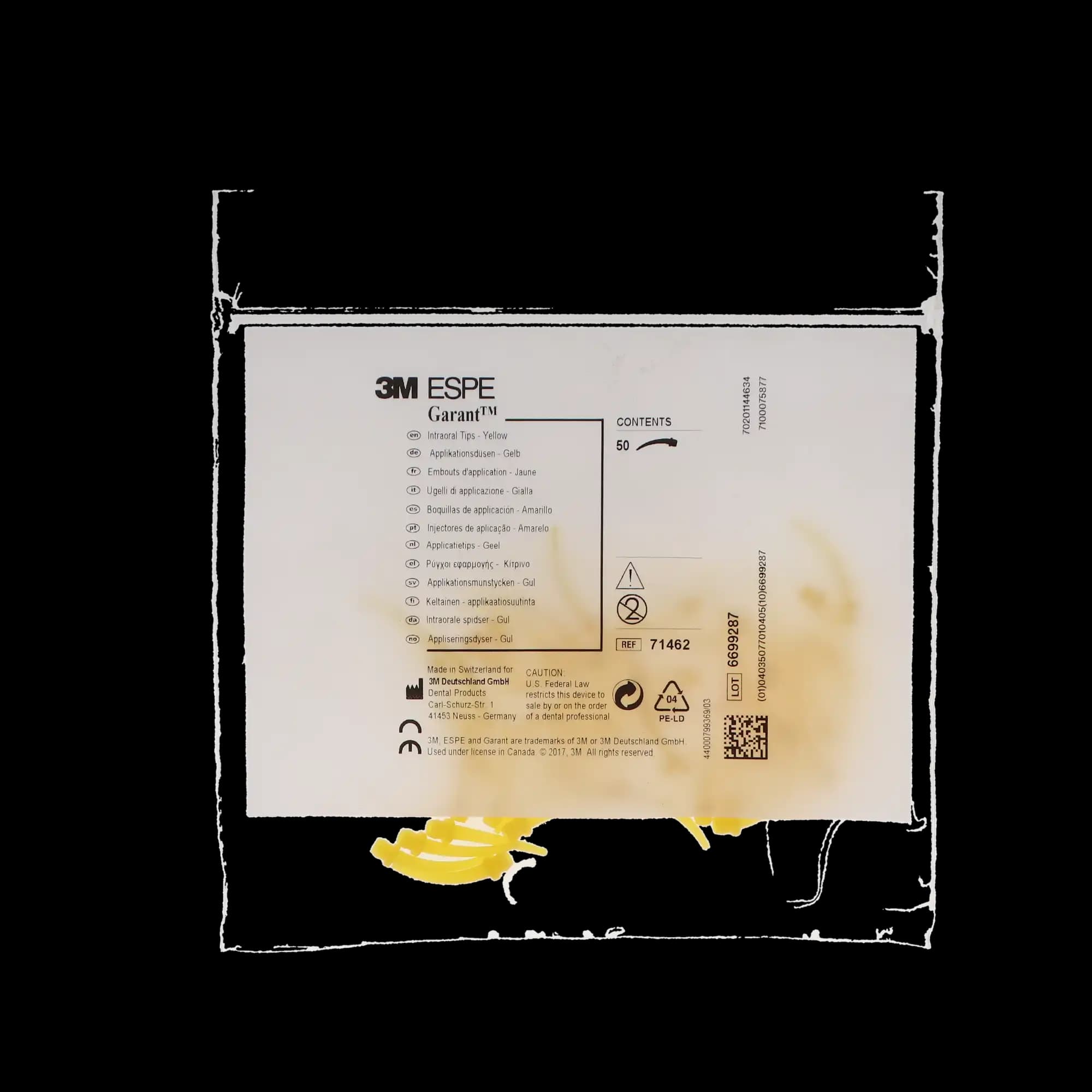 3M Garant Intraoral Tips, Yellow, Light Body, 50/Pk, 71462 thumbnail 5