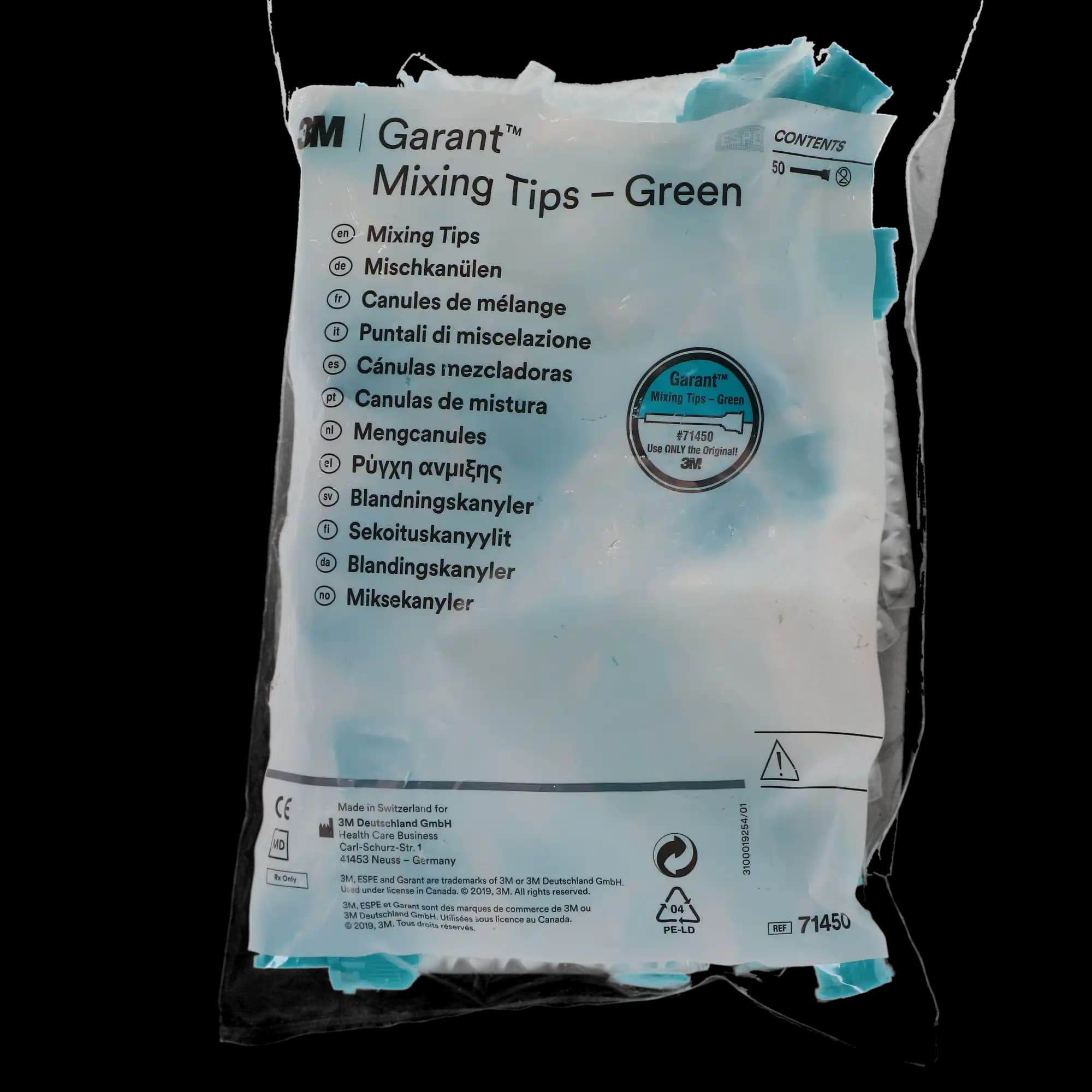3M Garant Mixing Tips, Heavy Body, Green/Teal, 6.5 mm, 50/Pk, 71450 thumbnail 5
