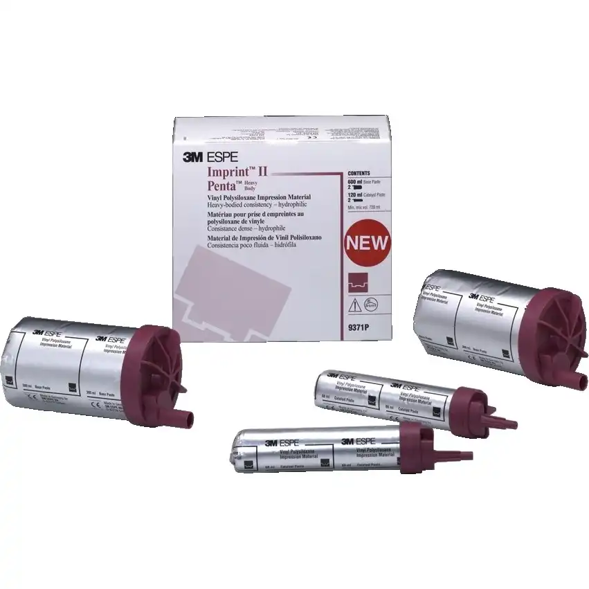 3M Imprint II Penta Heavy Body VPS Impression Material Refill, Mauve, 720 mL, 9371P thumbnail 2