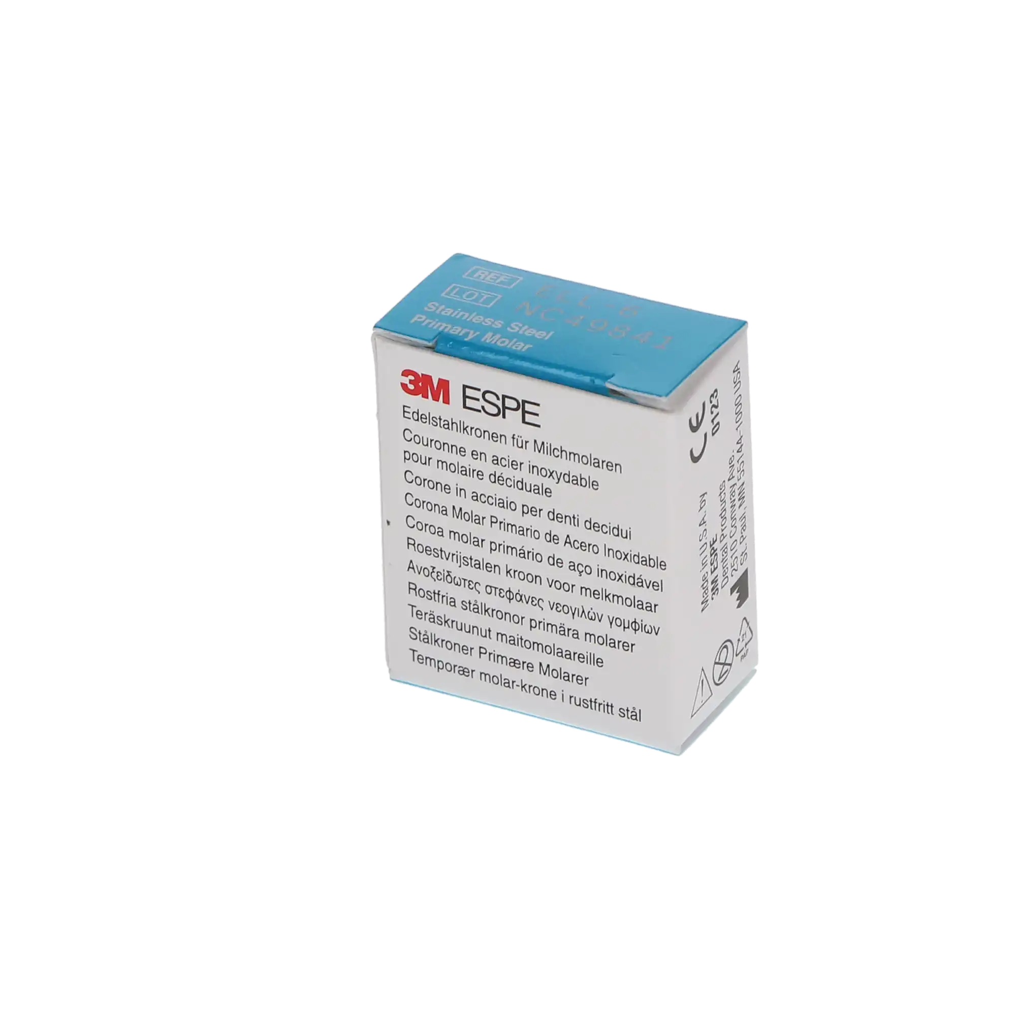 3M™ ESPE™ Stainless Steel Primary Molar Crown, Size ELL6 (Lower Left Second Primary Molar), Box of 5 thumbnail 6