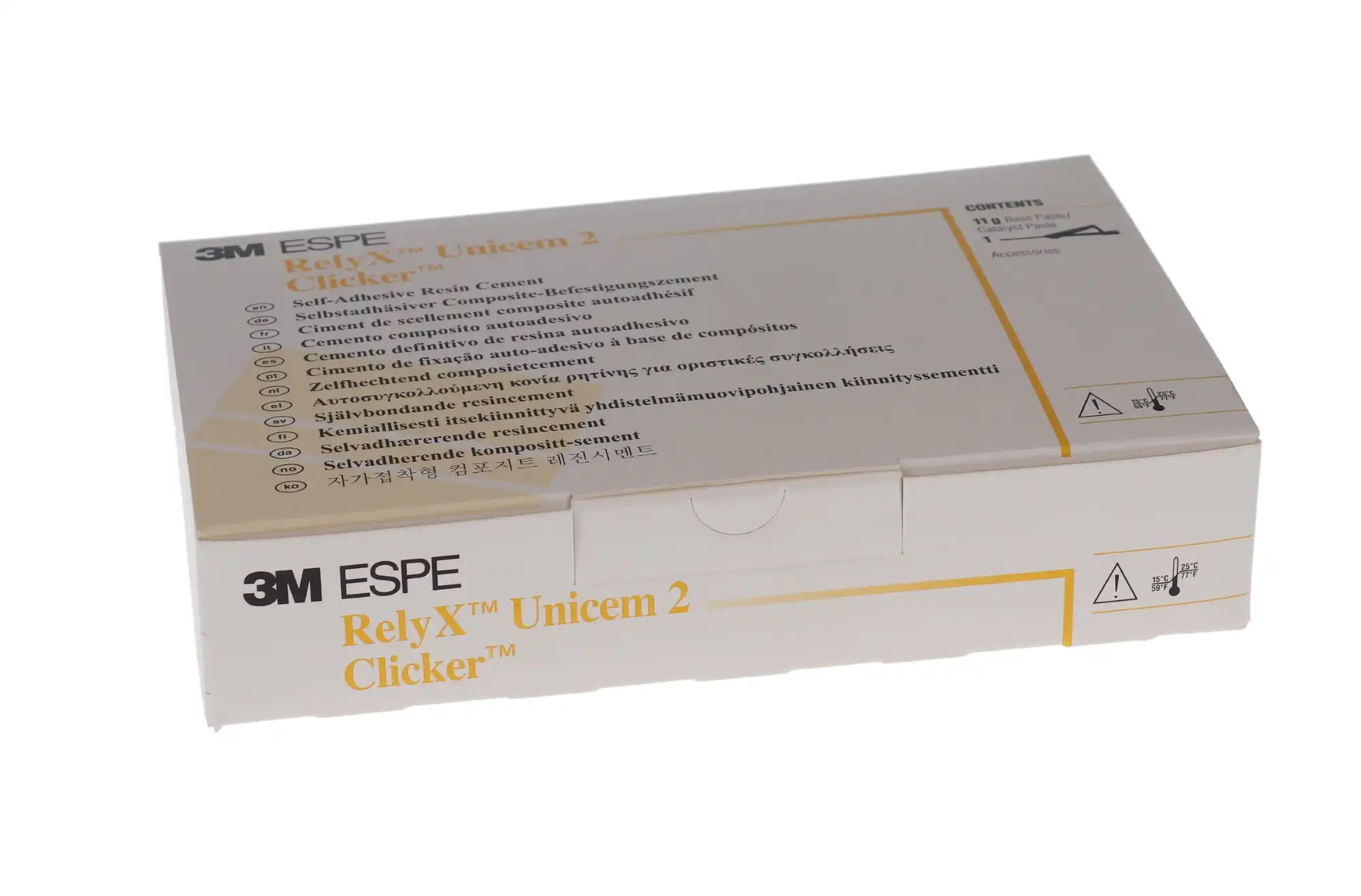 3M RelyX Unicem 2 Self-Adhesive Resin Cement, Clicker Dispenser Refill, Translucent, 11 g, 1/Pk, 56874 thumbnail 12