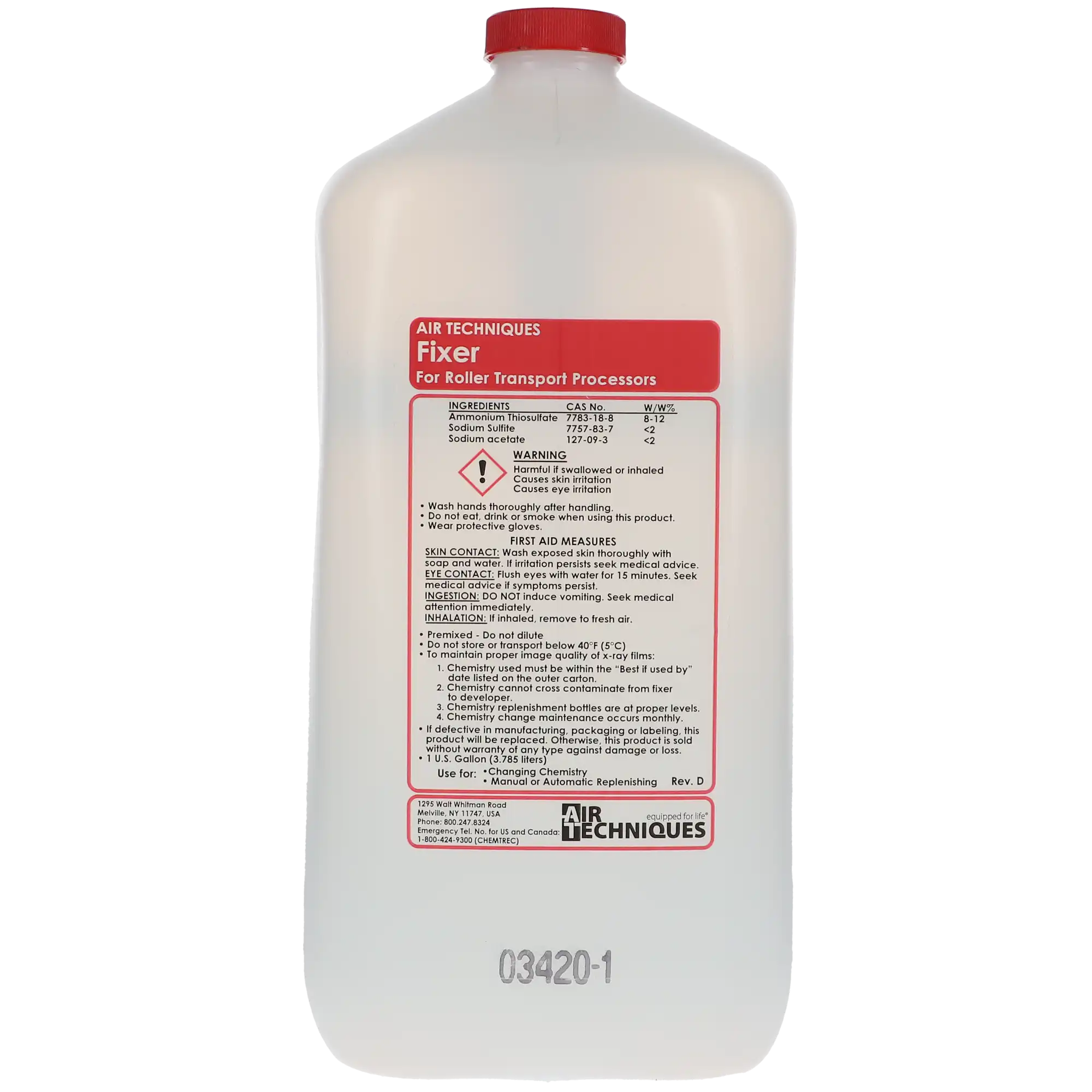 Air Techniques AT-2000 Developer and Fixer, Ready-to-Use Liquid Concentrates, 2/Pack, 40270 - AT-2000 Developer and Fixer, 2/Pk, 40270 - Image 1