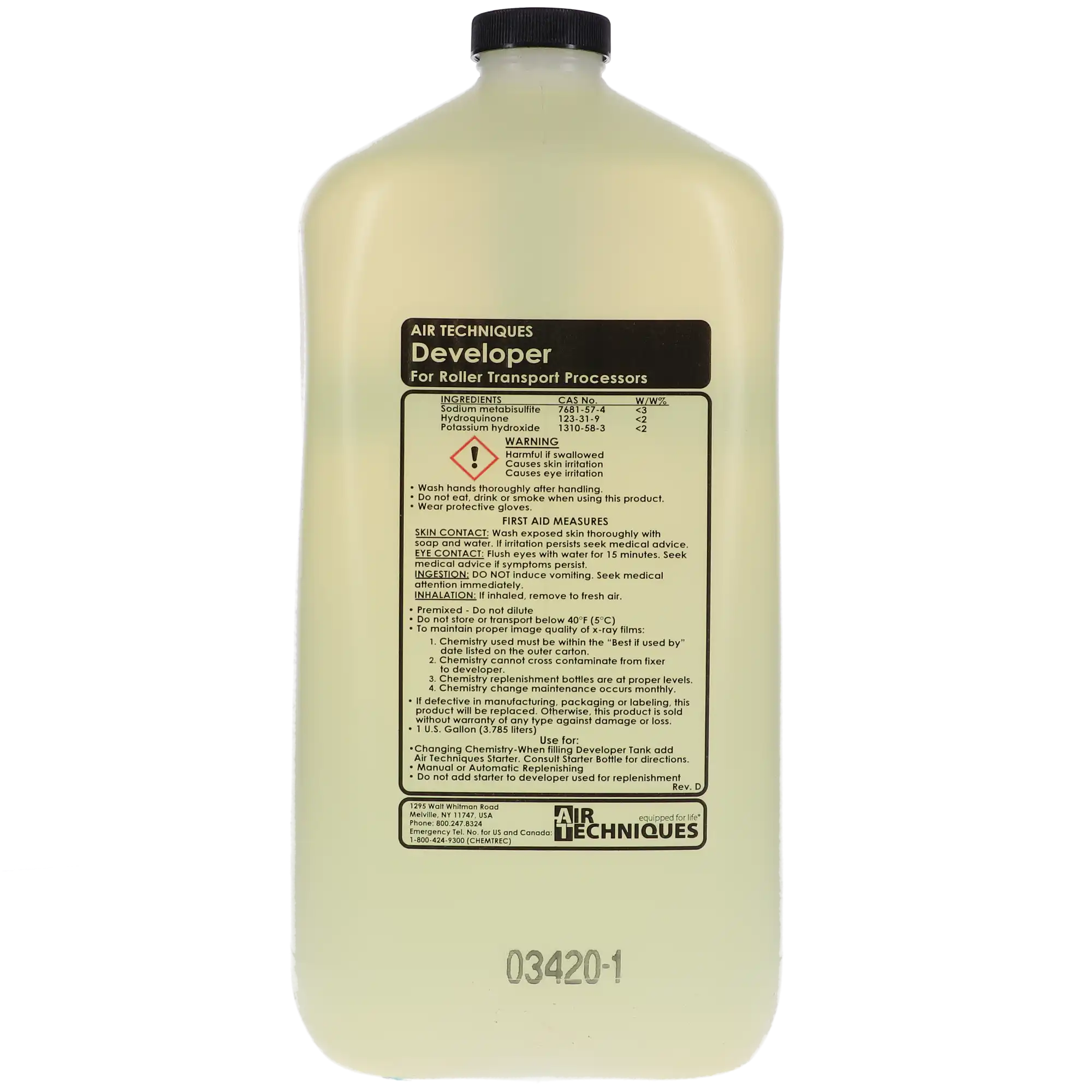 Air Techniques AT-2000 Developer and Fixer, Ready-to-Use Liquid Concentrates, 2/Pack, 40270 thumbnail 2