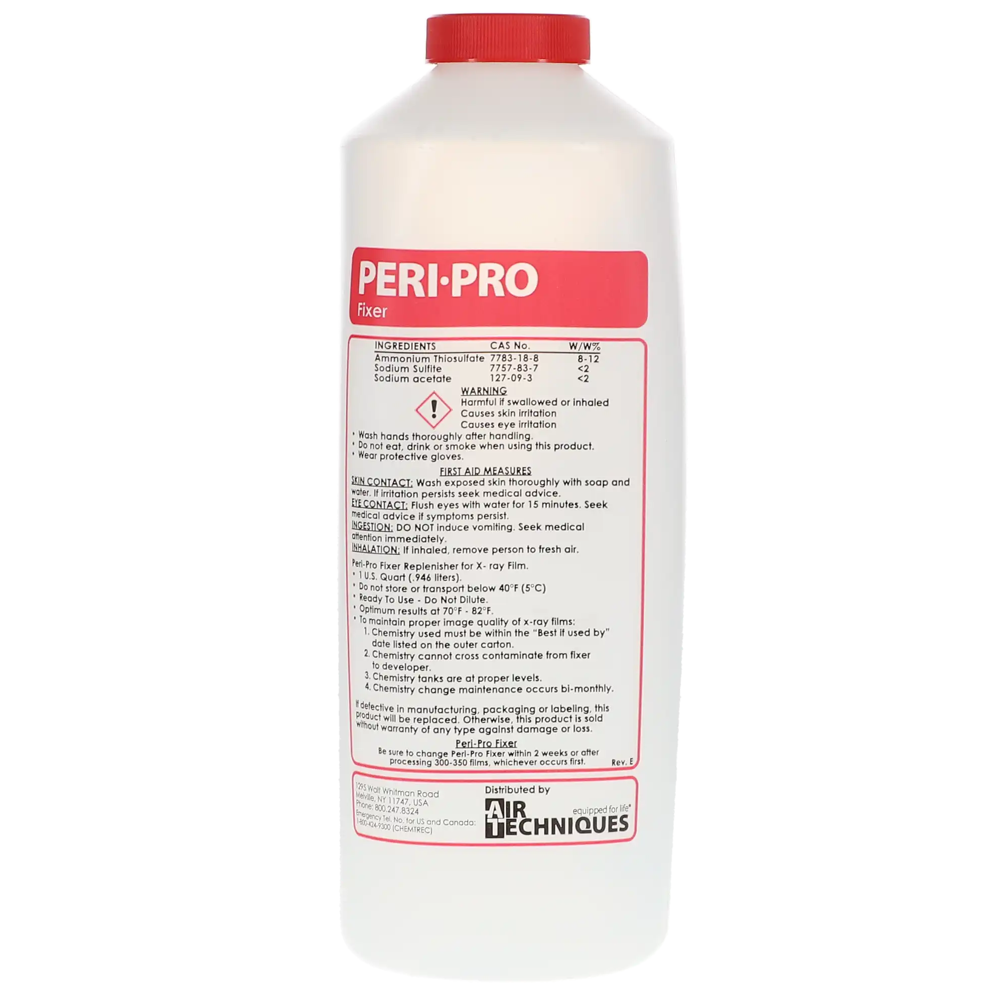 Air Techniques Peri-Pro Developer & Fixer, 3 x 1-qt Developer + 3 x 1-qt Fixer, 6/Case, 90800 thumbnail 2