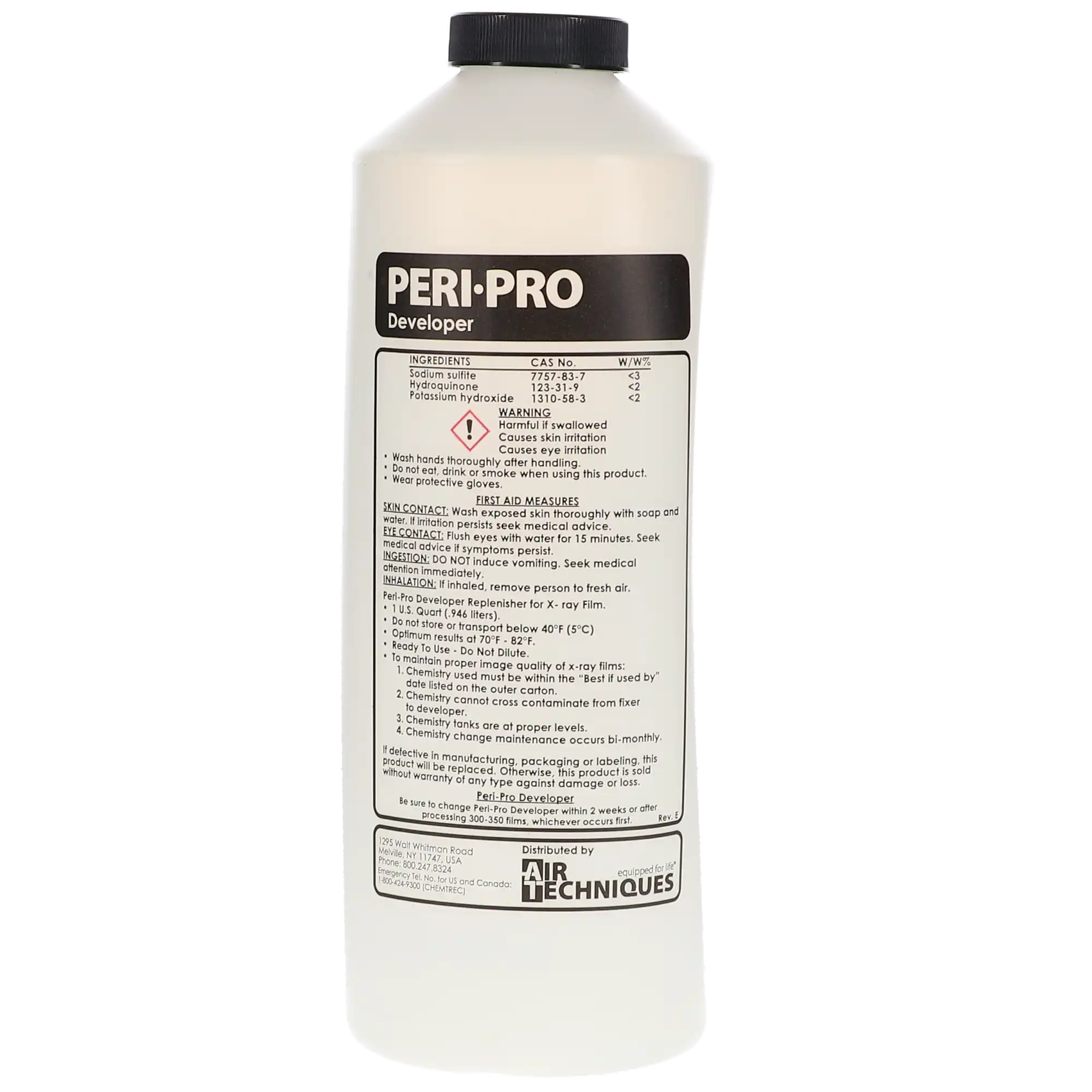 Air Techniques Peri-Pro Developer & Fixer, 3 x 1-qt Developer + 3 x 1-qt Fixer, 6/Case, 90800 thumbnail 5