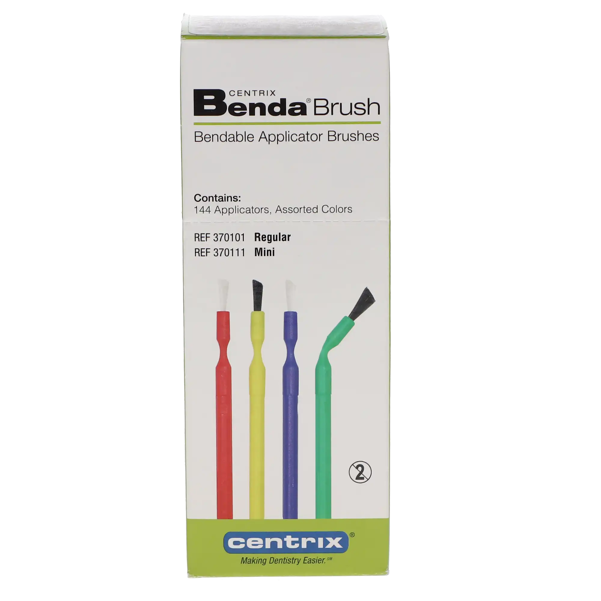 Benda Brush Mini Applicator, Fine Point, Assorted Colors, White Bristles, Single-Ended, 144/Box, 370111 thumbnail 9