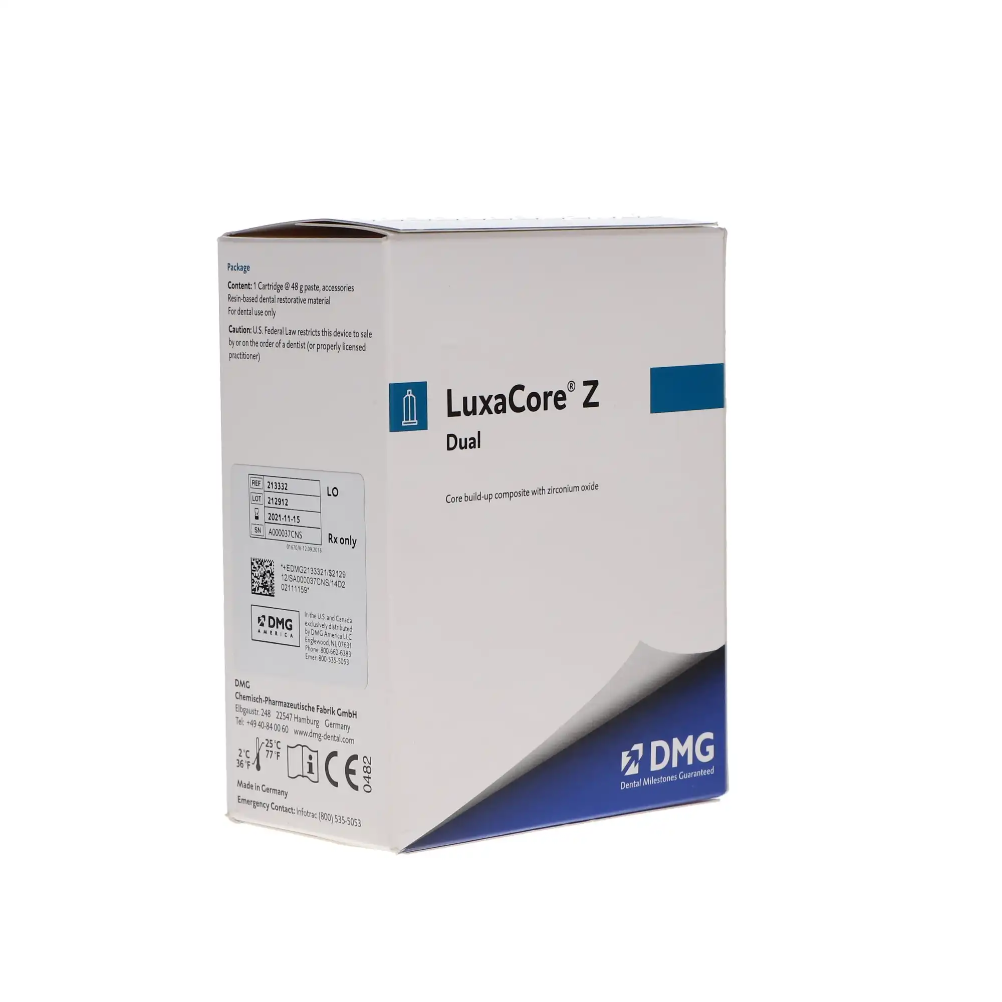 LuxaCore Z-Dual Automix Core Build-Up Material, Light Opaque, Refill Kit, 48 g Cartridge, 213332 thumbnail 12