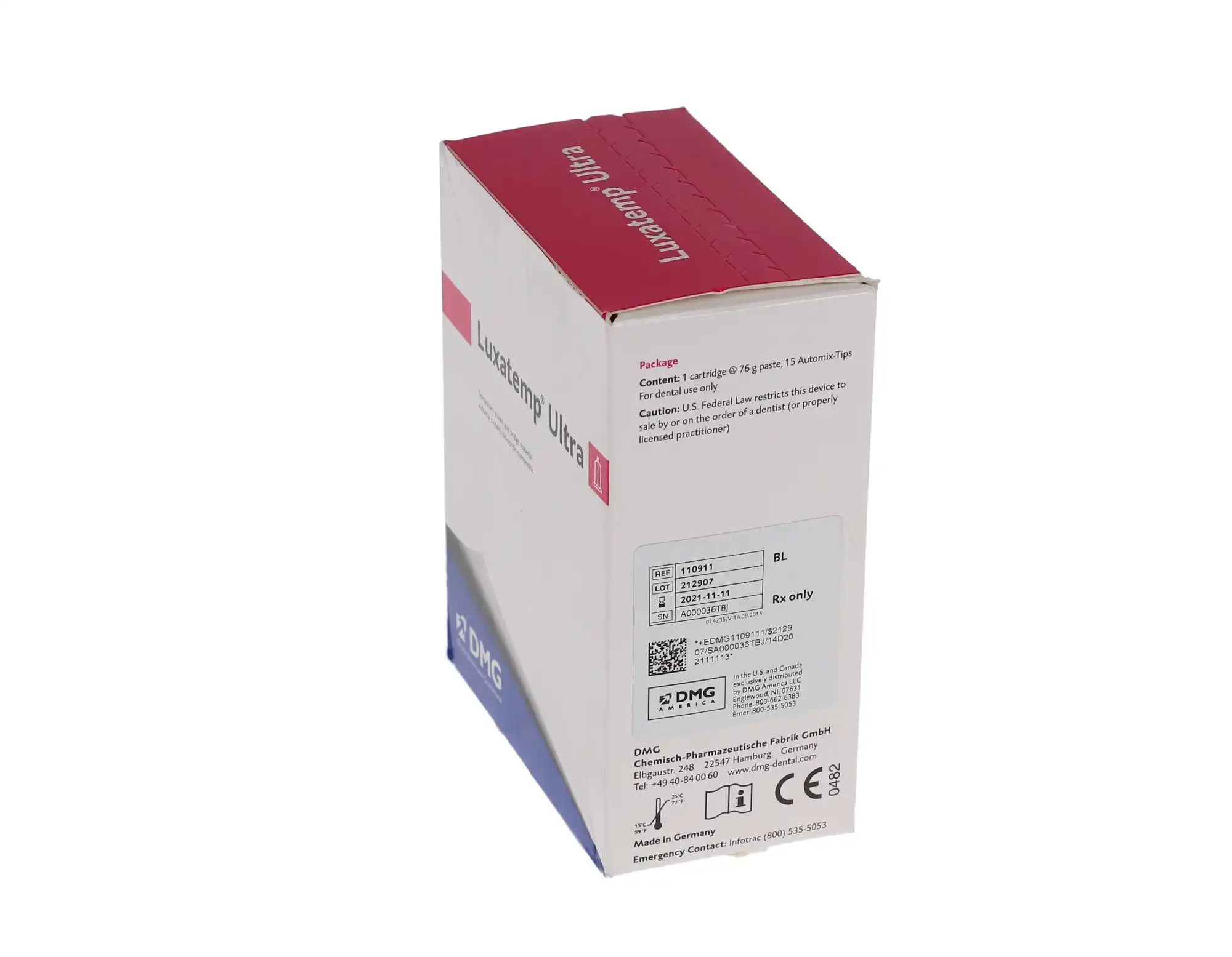 Luxatemp Ultra Automix Temporary Crown & Bridge Material, Bleach Light, 76g Cartridge with 15 Mixing Tips, Refill Kit, 110911 thumbnail 13