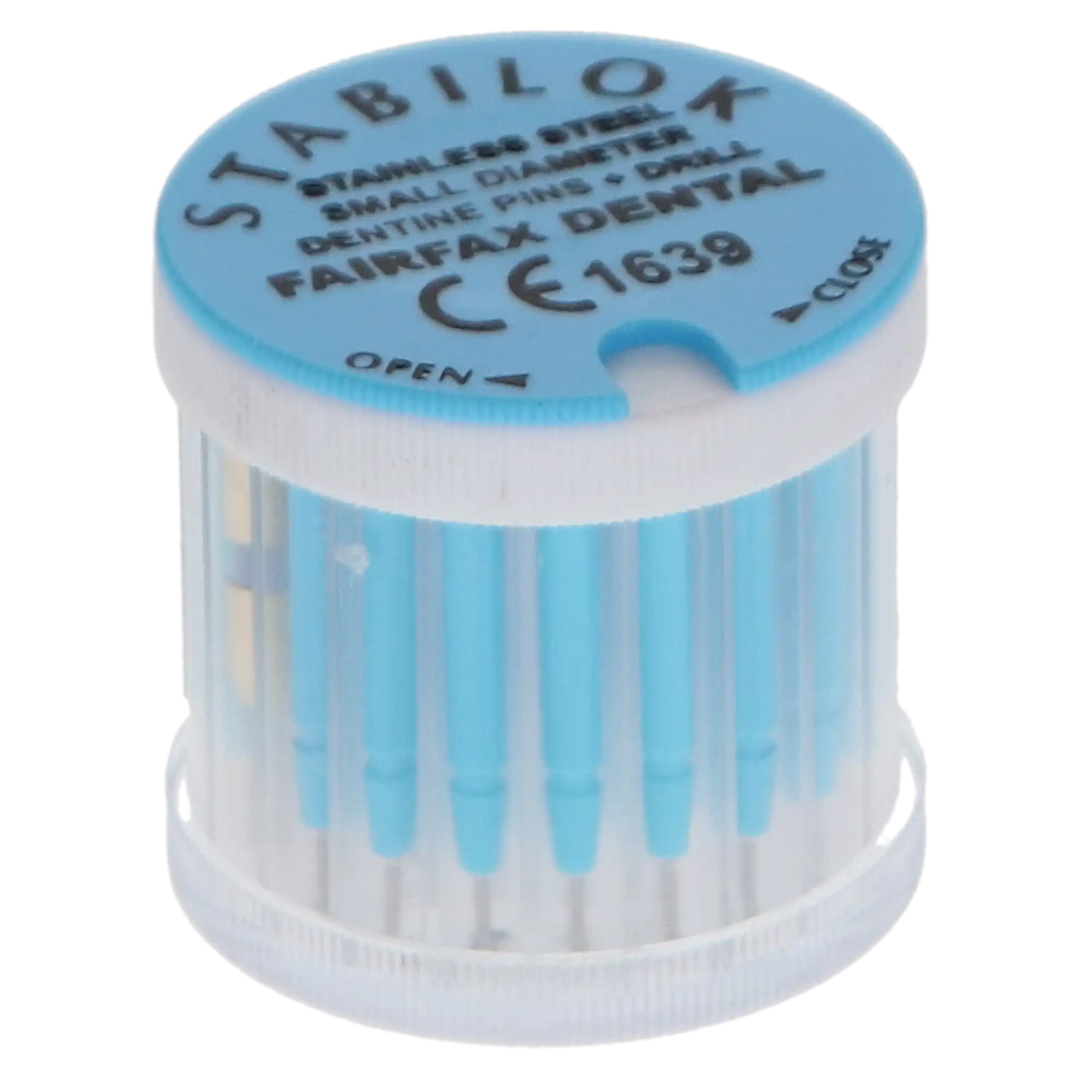 Stabilok Dentin Pins, Stainless Steel, Standard Kit, 0.021", Blue, 20/Pk, 50054 thumbnail 4