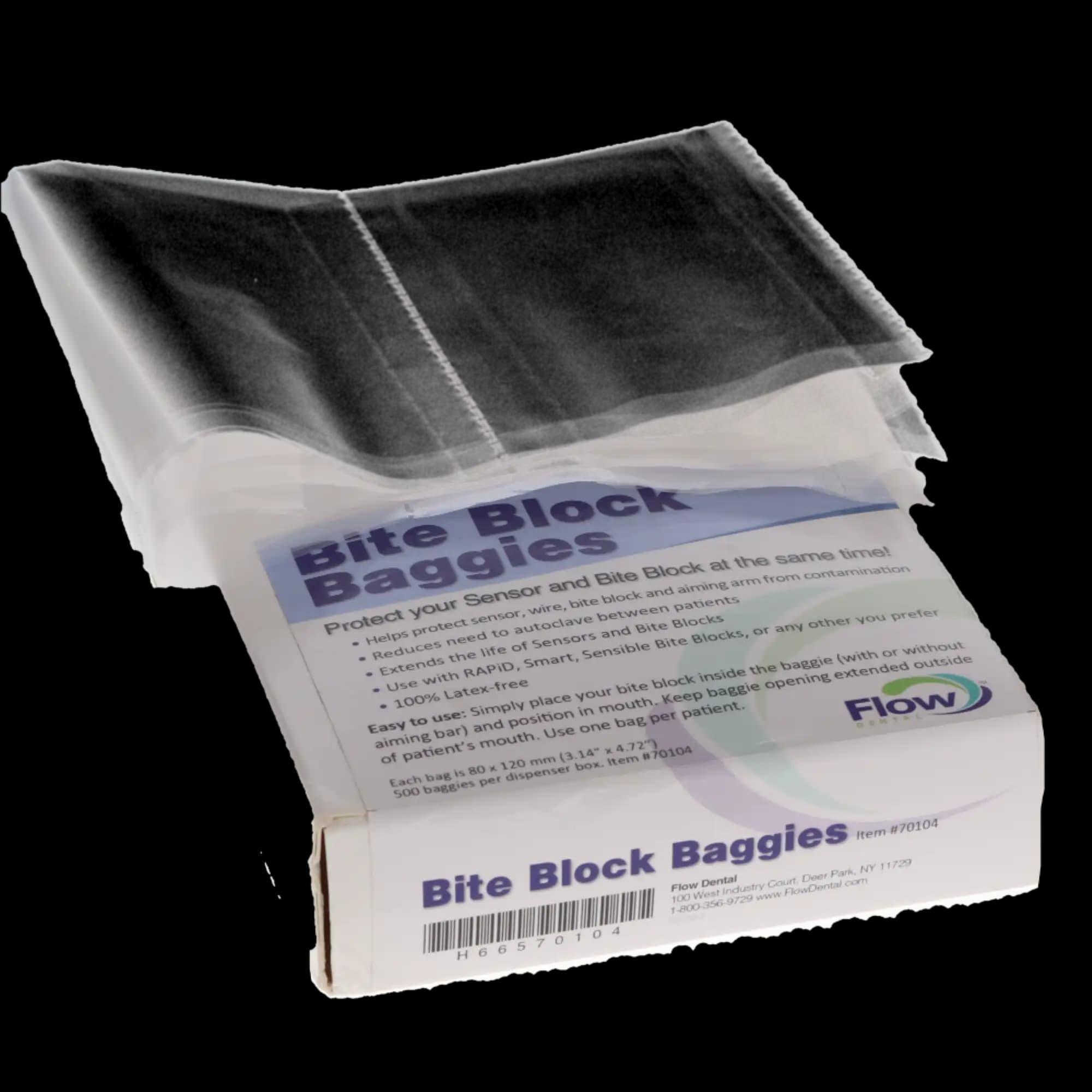 Flow X-Ray Bite Block Baggies, 3.15" x 4.74", 500/Box, 70104 thumbnail 5