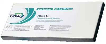 True Blue™ Panoramic X-Ray Film, Blue-Sensitive, 6" x 12", 50/Pkg, HC-612 - Panoramic Film, 50/Pkg - True Blue™ Blue, 6" x 12", HC-612 - Image 1