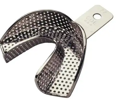 COE Nickel-Plated Perforated Metal Impression Tray, #22 Small Lower, 1/Pk, 260221 thumbnail 6