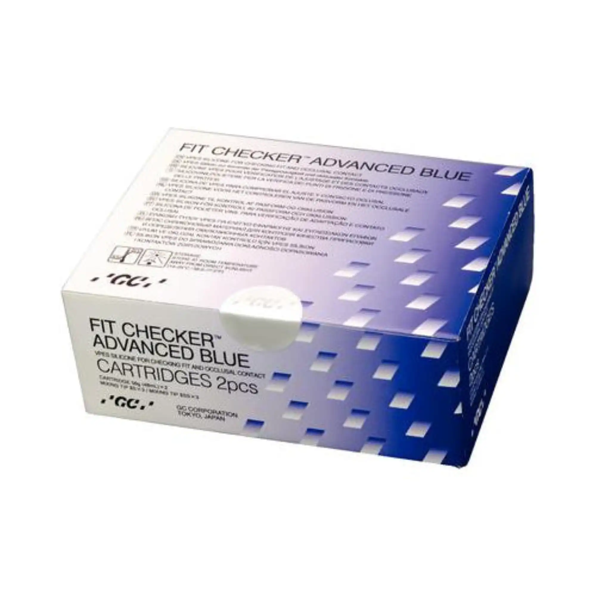 GC America Fit Checker Advanced Blue Cartridge Package, 2 x 48 mL, Blue, 004905 thumbnail 2