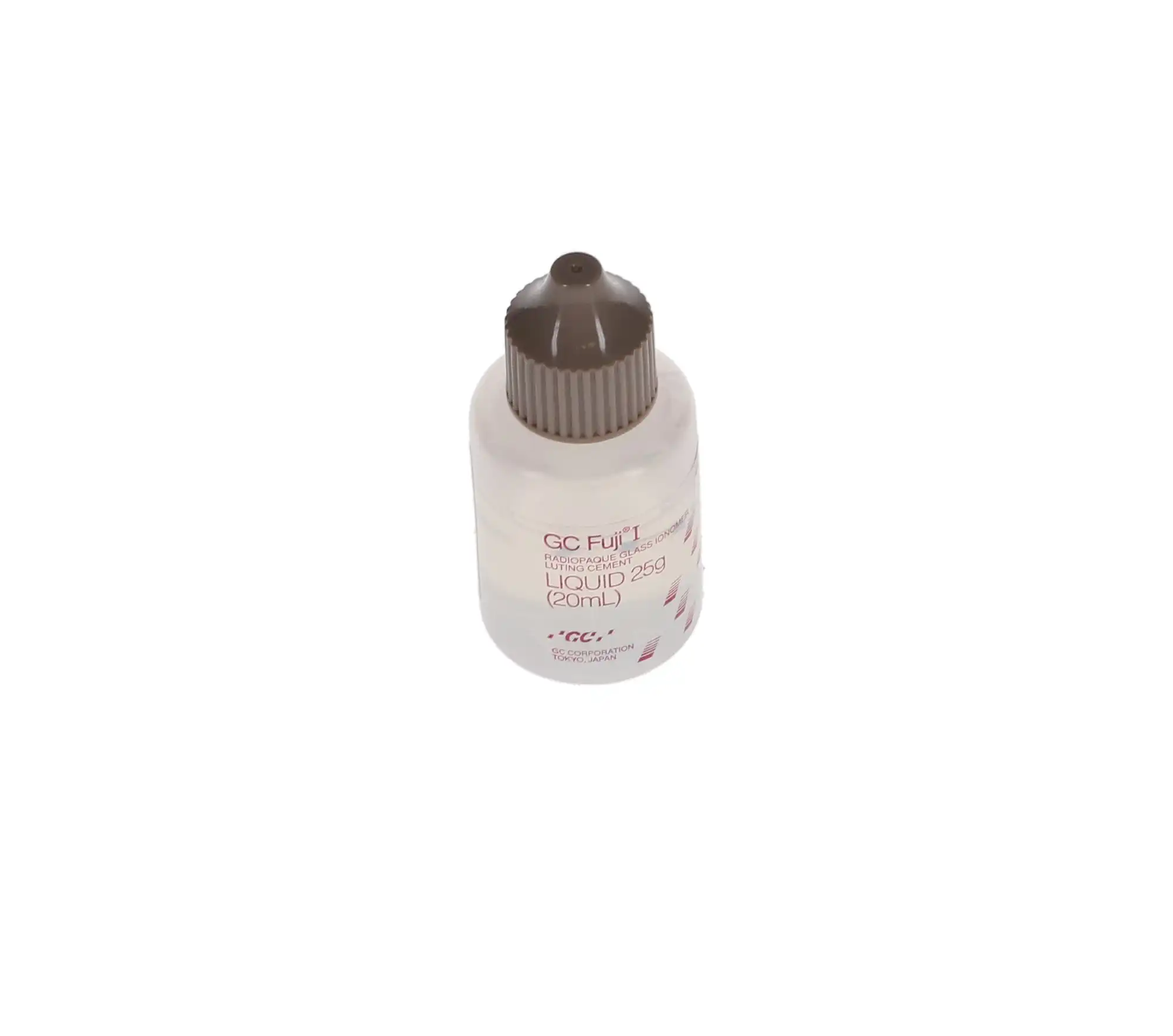 GC Fuji I Radiopaque Glass Ionomer Luting Cement, Liquid Refill, 20 ml Bottle thumbnail 2