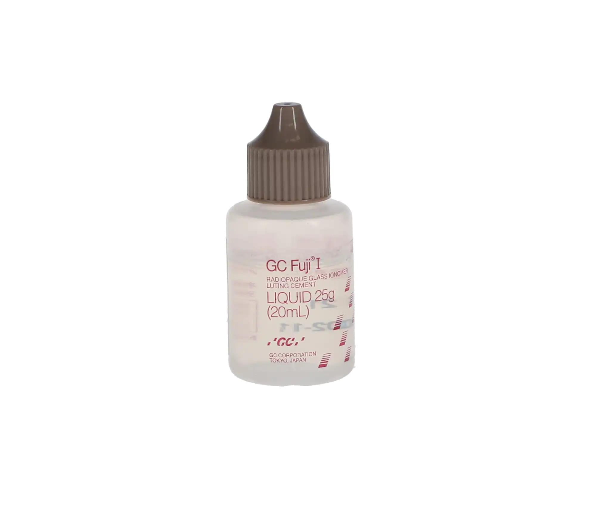 GC Fuji I Radiopaque Glass Ionomer Luting Cement, Liquid Refill, 20 ml Bottle thumbnail 5
