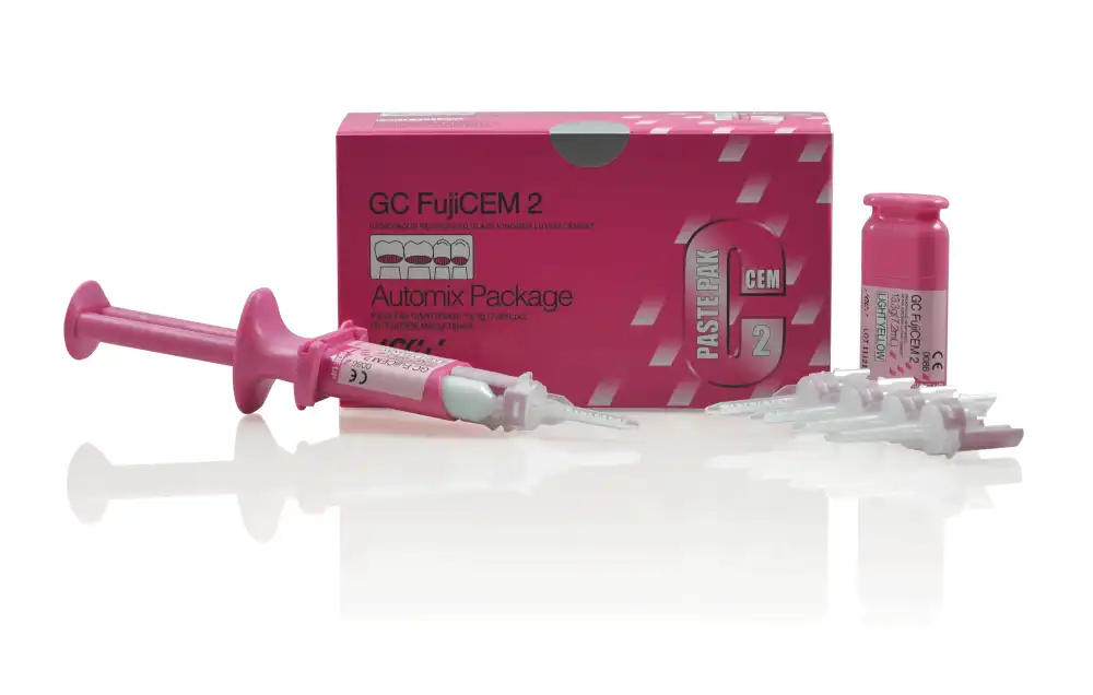 GC FujiCEM 2 Resin-Modified Glass Ionomer Luting Cement Automix Starter Kit, 7.2 mL (13.3 g) Cartridge, 20 Mixing Tips, Dispenser, 441001 thumbnail 13