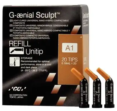 G-aenial Sculpt Universal Composite, Unitip Refill, Shade A1, 0.16 mL Tips, 20/Pk, 009169 thumbnail 7