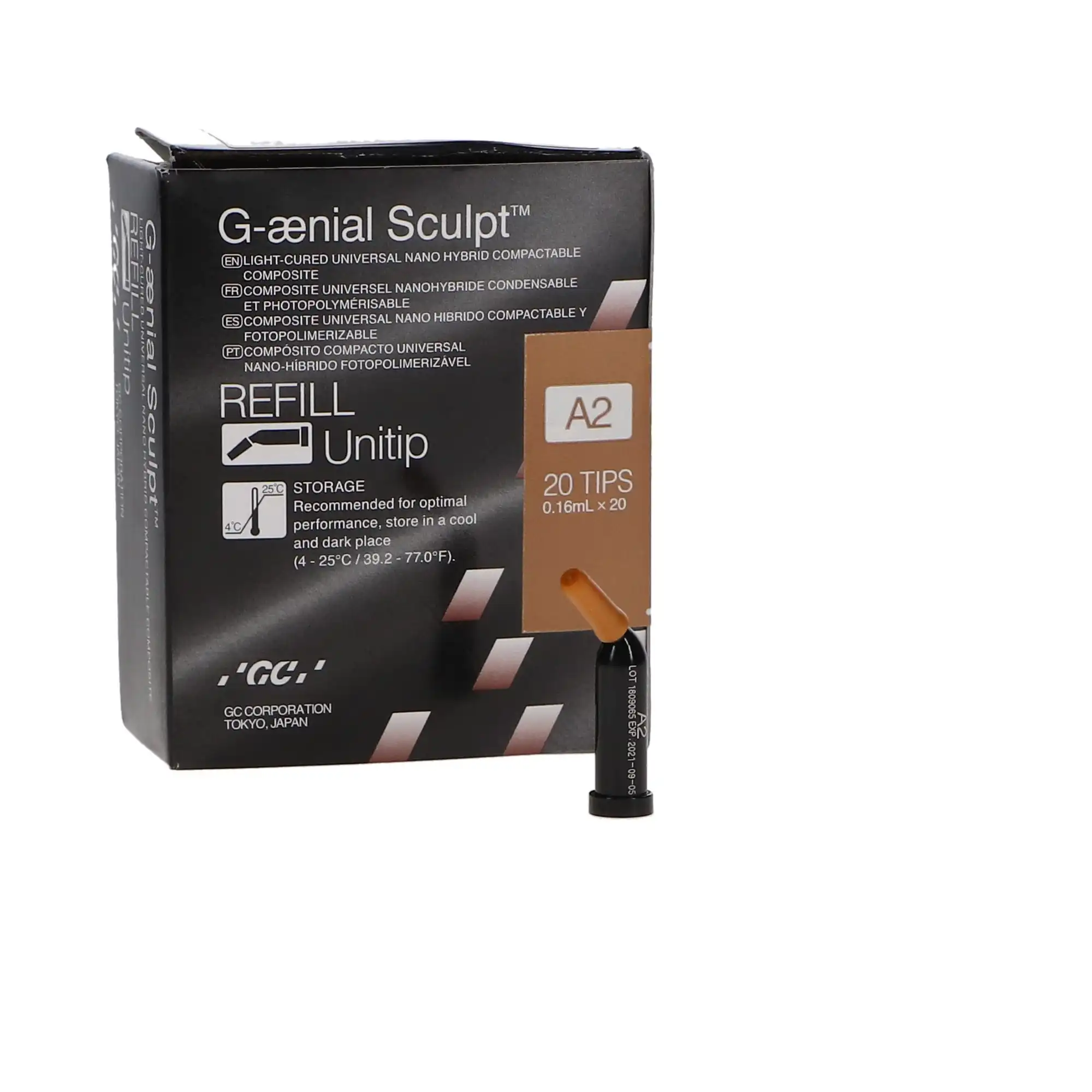 G-aenial Sculpt Universal Composite, Unitip Refill, 0.16 ml, Shade A2, 20/Pk, 009170 thumbnail 9