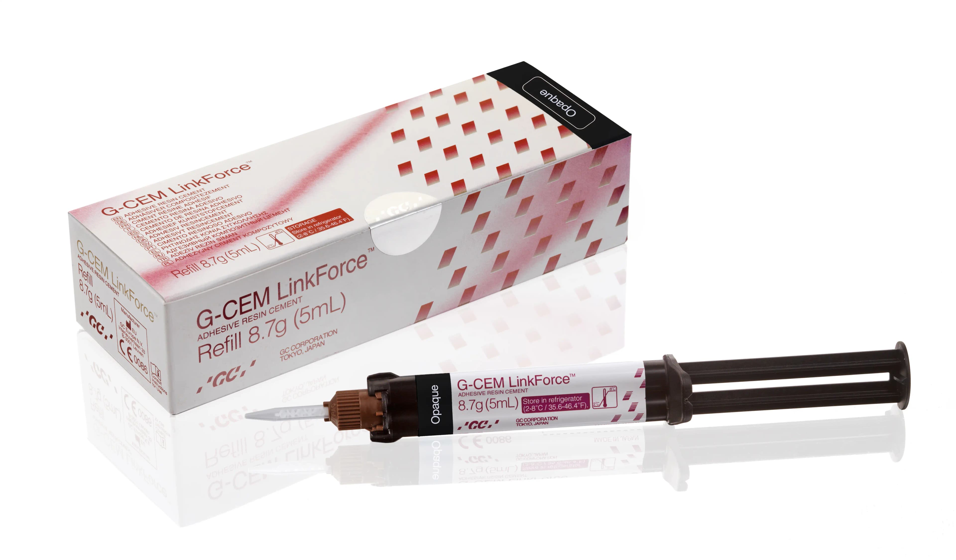 G-Cem LinkForce Adhesive Resin Cement, Syringe Refill, 5 ml, Translucent, 1/Pk - G-Cem LinkForce Cement, Syringe Refill, 5 ml, Translucent, 1/Pk - Image 1
