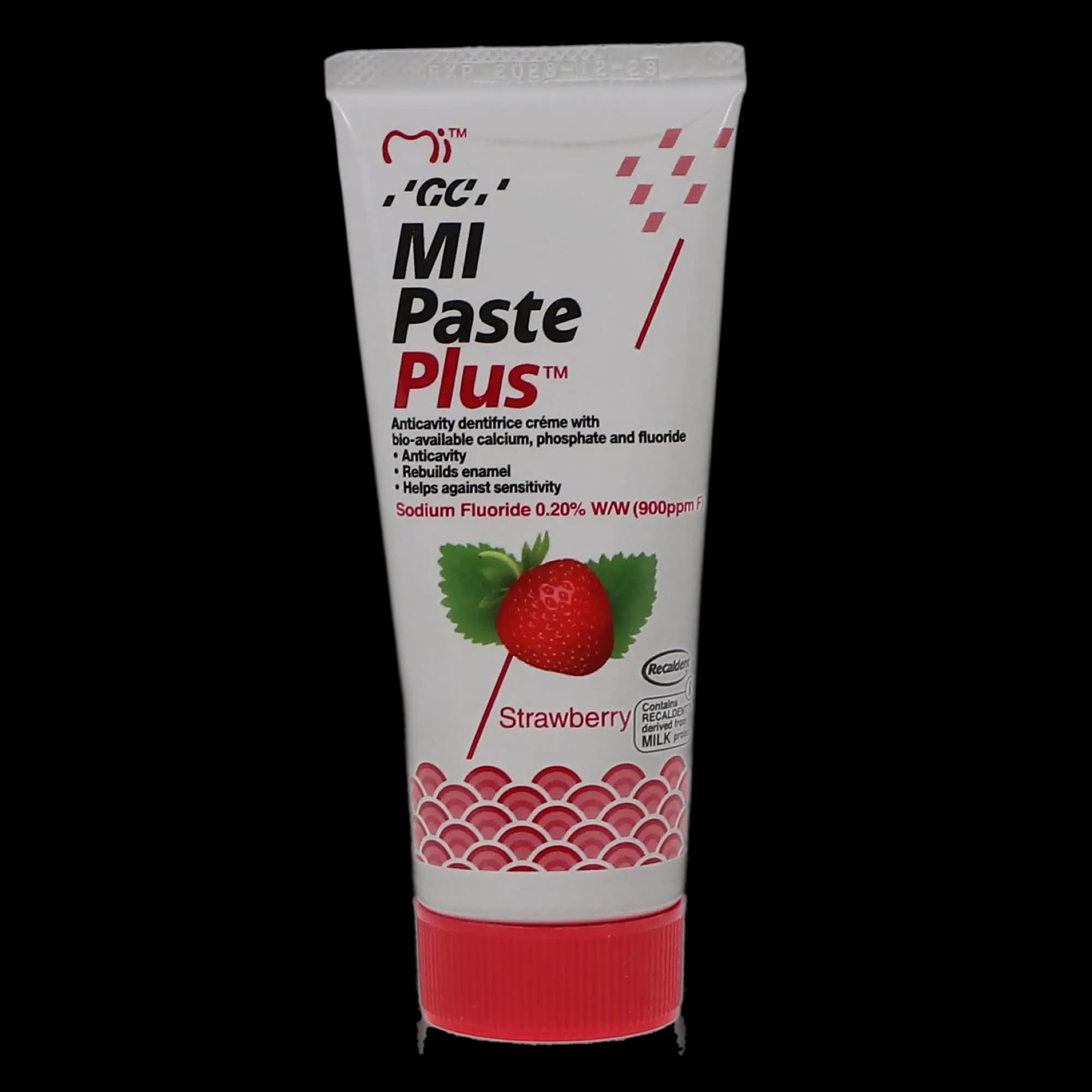 GC America MI Paste Plus Topical Tooth Crème with Fluoride, Strawberry, 40 g Tubes, 10/Box, 422886 thumbnail 6