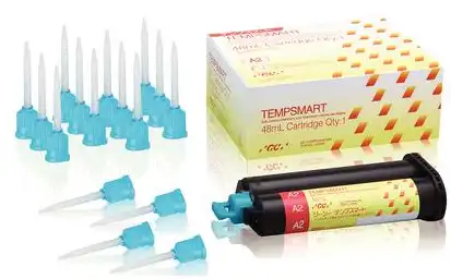 GC America TempSmart Temporary Crown & Bridge Material, Dual-Cured Bis-Acrylic Composite, Shade A2, 48 mL Cartridge with 16 Mixing Tips, 009393 thumbnail 2