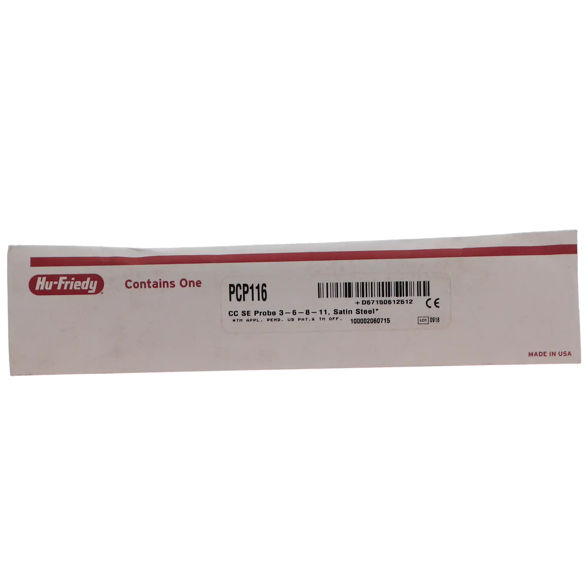 Hu-Friedy Qulix Color-Coded Periodontal Probe CP-11, Single-End, 3-6-8-11 mm Markings, #6 Satin Steel Handle, PCP116 thumbnail 5