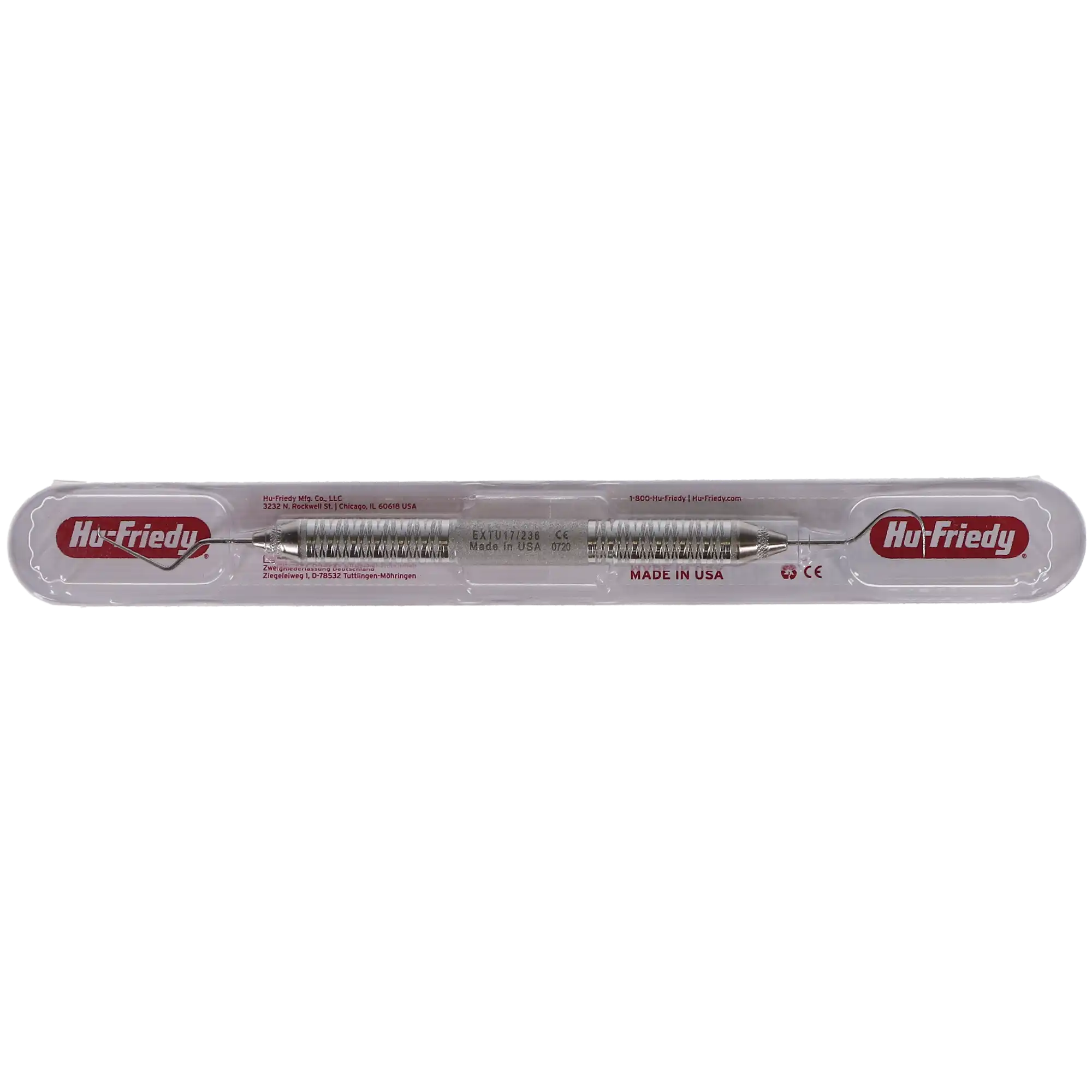 Hu-Friedy TU17/23 Double-Ended Explorer, Wilkins/Tufts University, Shepherd's Hook, #6 Satin Steel Handle, 1/Pk, EXTU17/236 thumbnail 5
