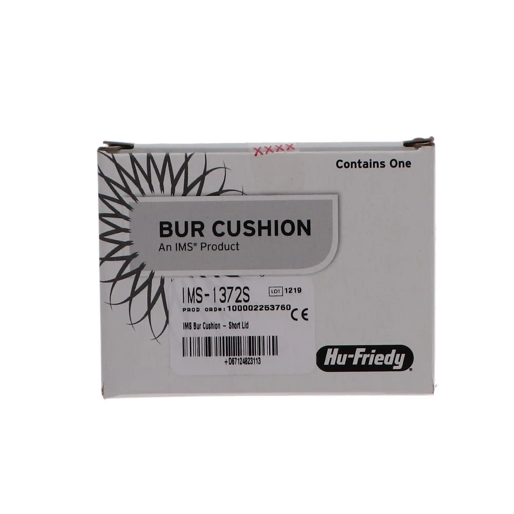 Hu-Friedy IMS Bur Cushion with Short Lid, Holds 12 Burs, Silver, Autoclavable, IMS-1372S thumbnail 5