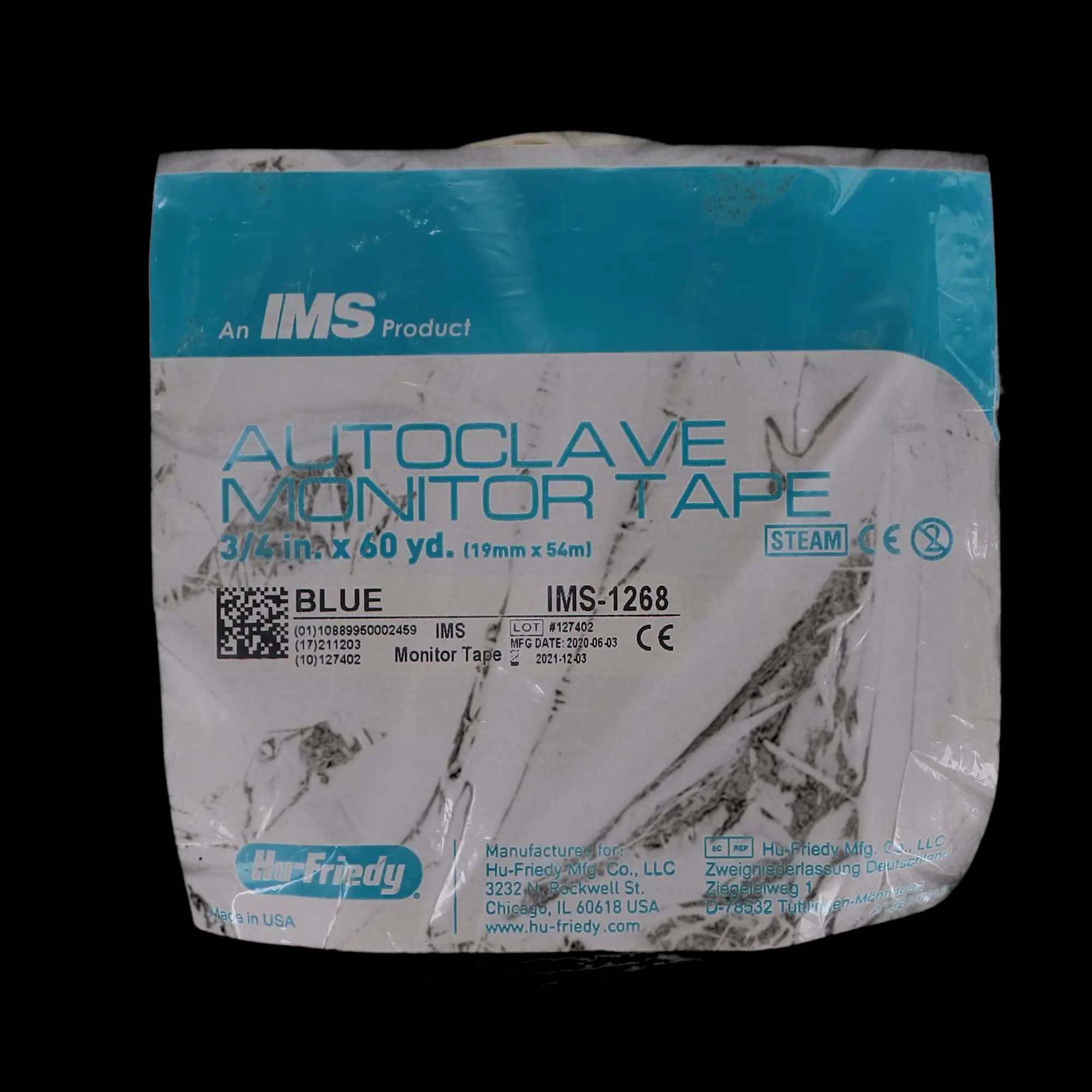 Hu-Friedy IMS Autoclave Monitor Tape, Blue, 3/4" x 60 yd, IMS-1268 thumbnail 6