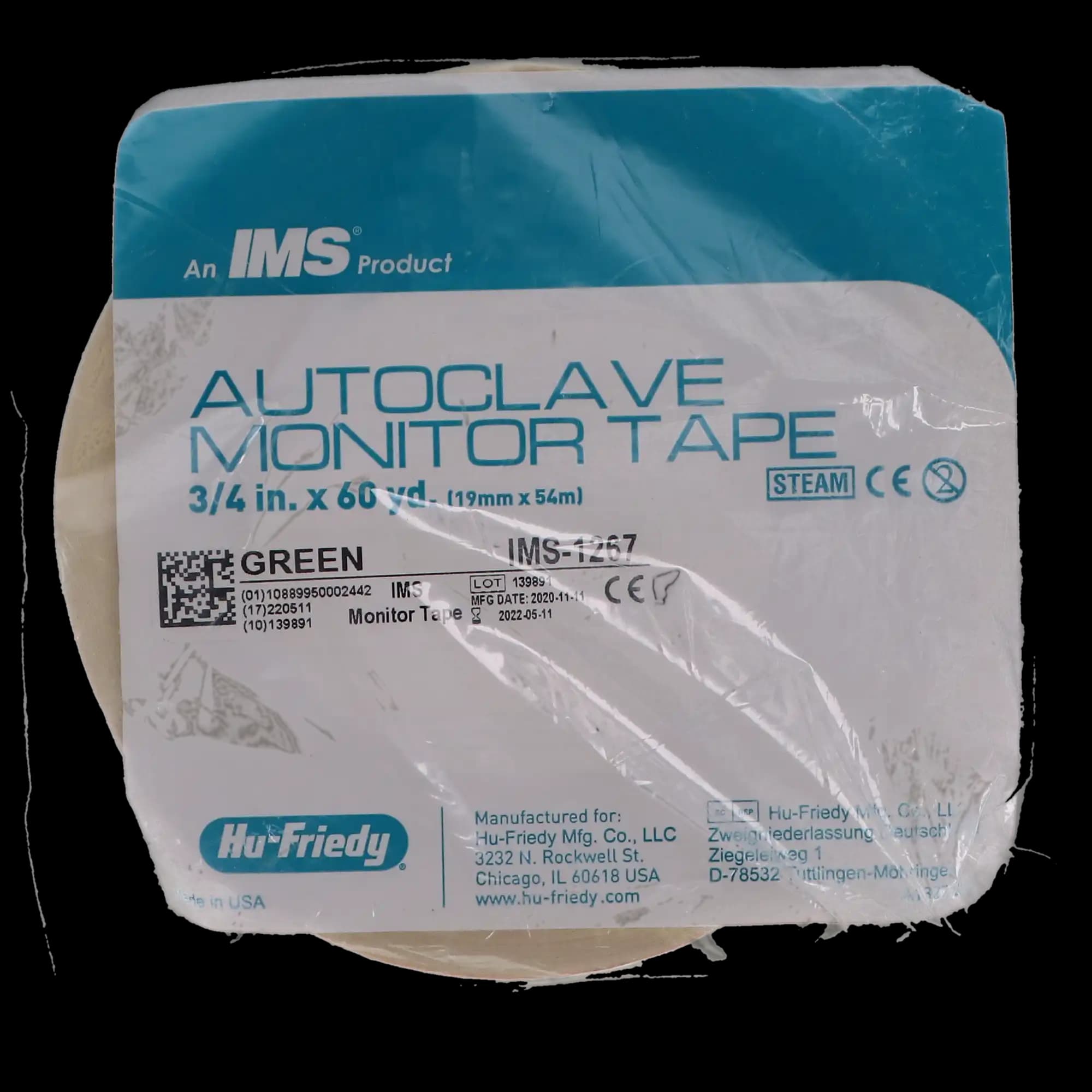 Hu-Friedy IMS Autoclave Monitor Tape, Green, 3/4" x 60 yd, IMS-1267 thumbnail 7