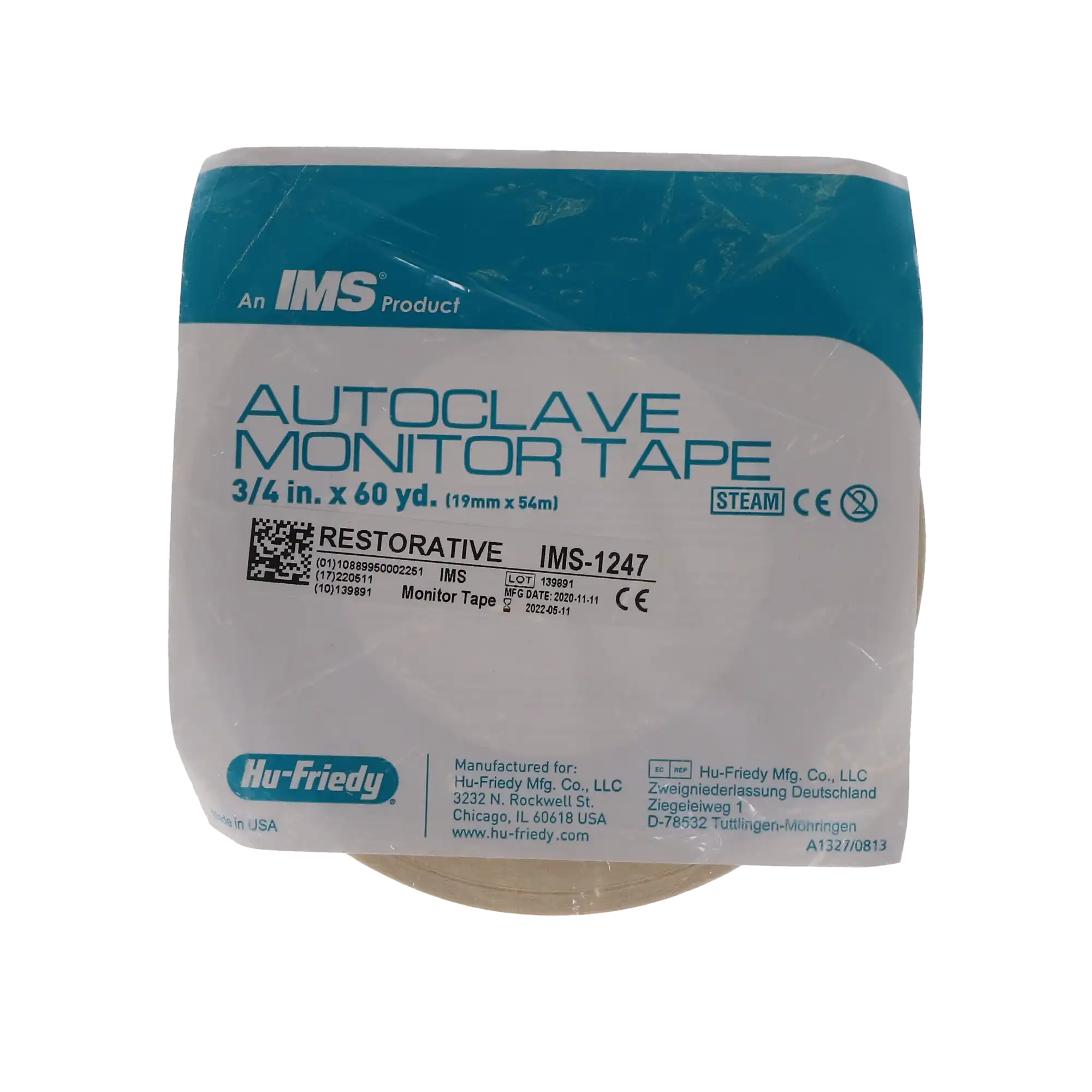 Hu-Friedy IMS Autoclave Monitor Tape, Restorative, 3/4" x 60 yd, IMS-1247 thumbnail 7