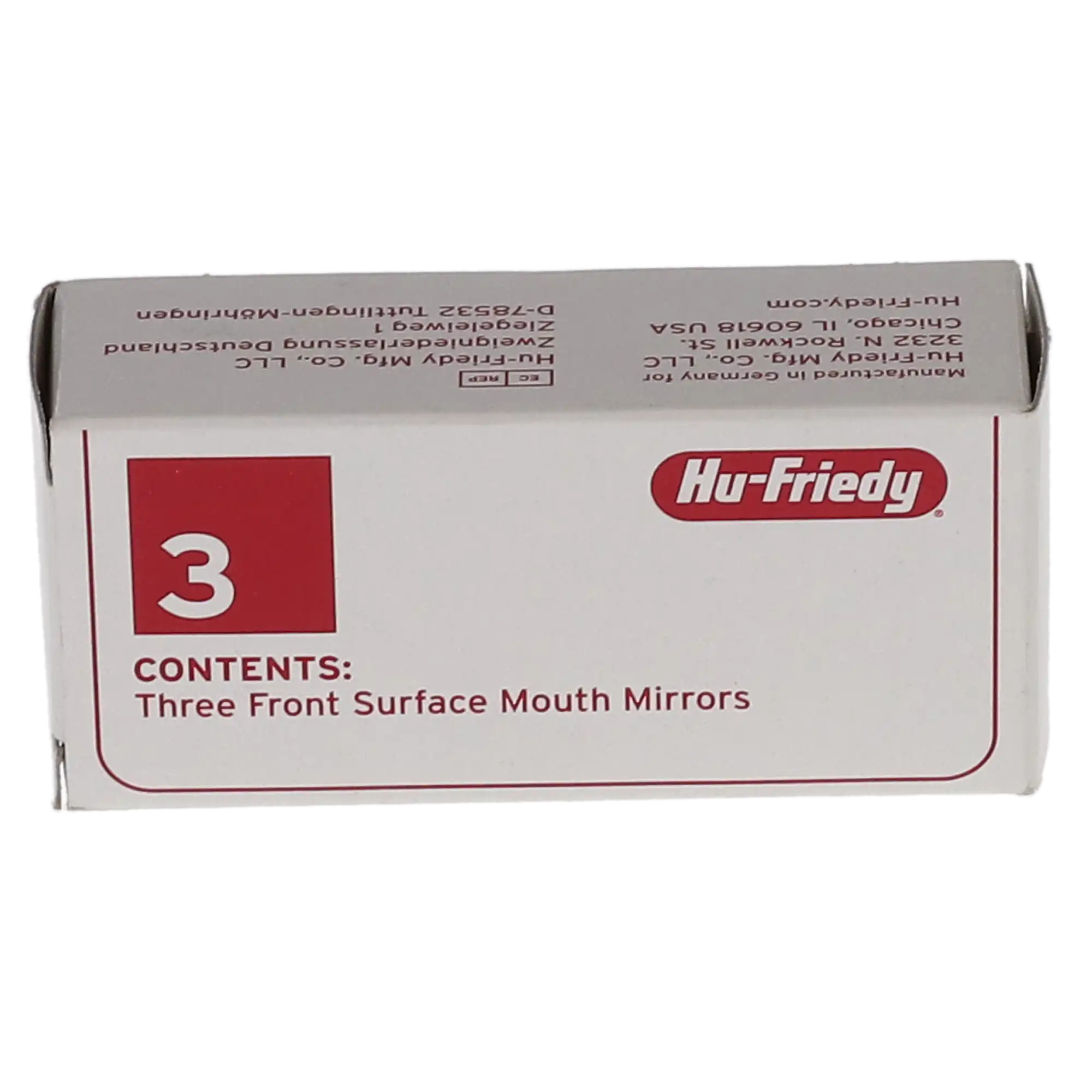 Hu-Friedy Cone Socket Front Surface Mouth Mirror, #4, Single-Sided, Rhodium-Coated, 7/8" (22 mm), 3/Pk, MIR4/3 thumbnail 5
