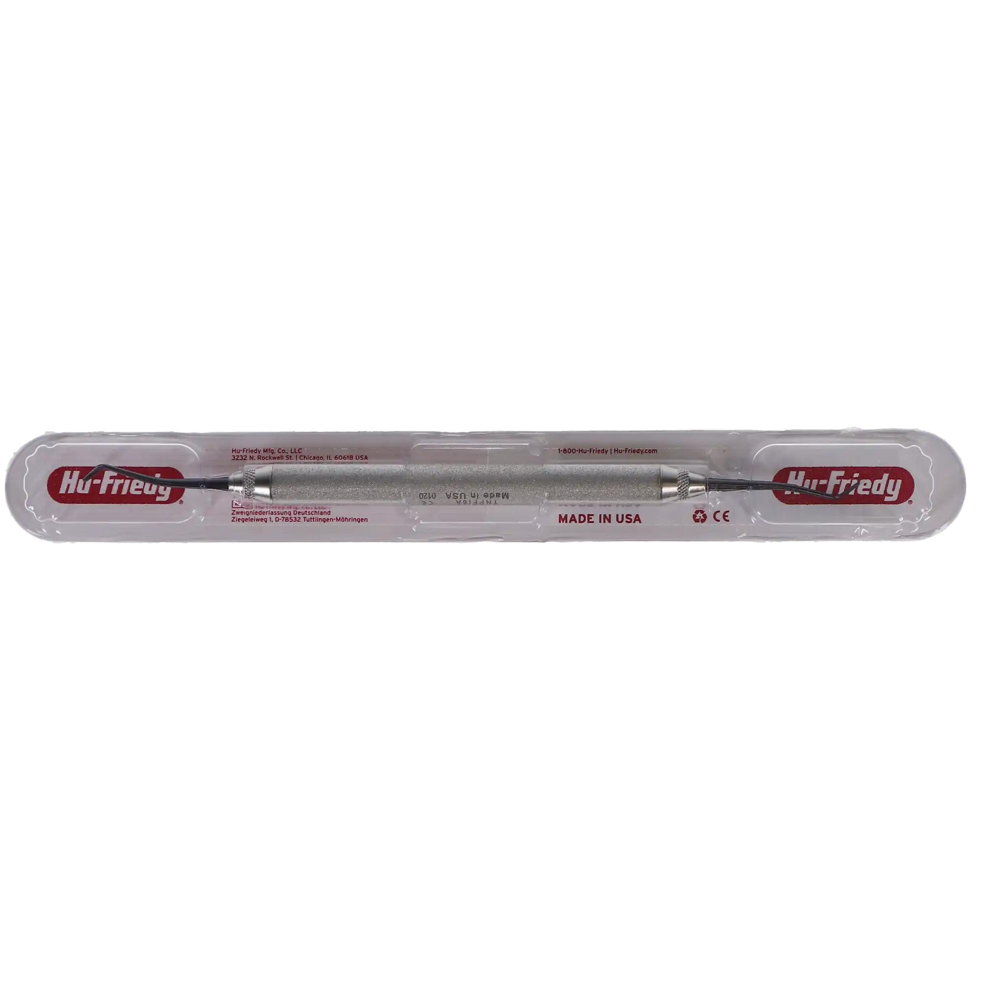 Hu-Friedy XTS Smooth Satin Steel Plastic Filling Instrument, Double-Ended, #8A, #6S Handle, TNPFI8A thumbnail 5